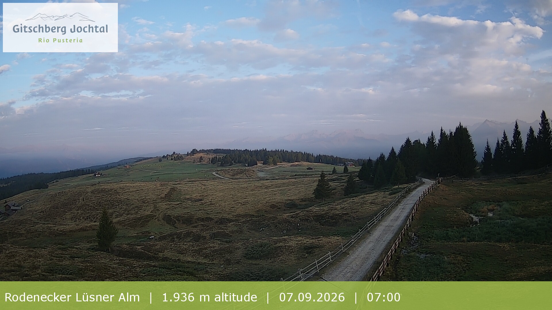 Archiv Foto Webcam Panoramablick Rodenecker Lüsner Alm