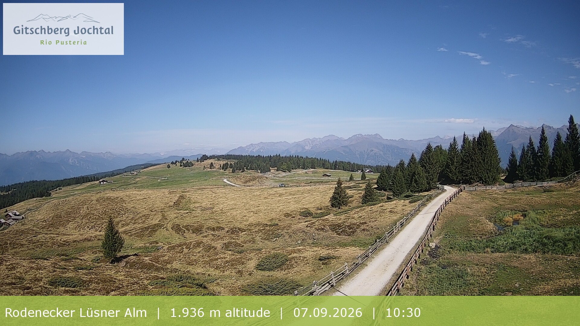 Archiv Foto Webcam Panoramablick Rodenecker Lüsner Alm
