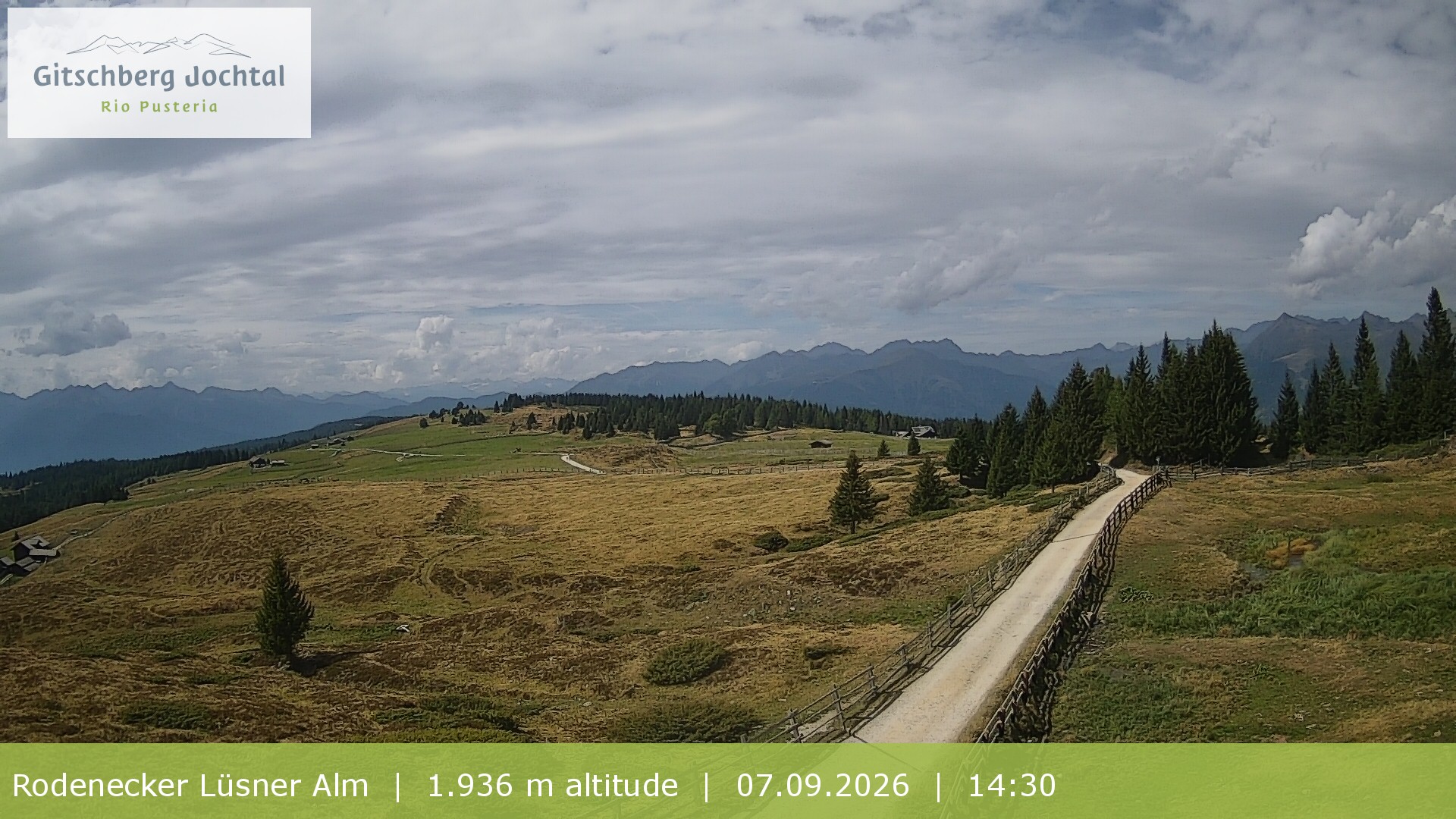Archiv Foto Webcam Panoramablick Rodenecker Lüsner Alm