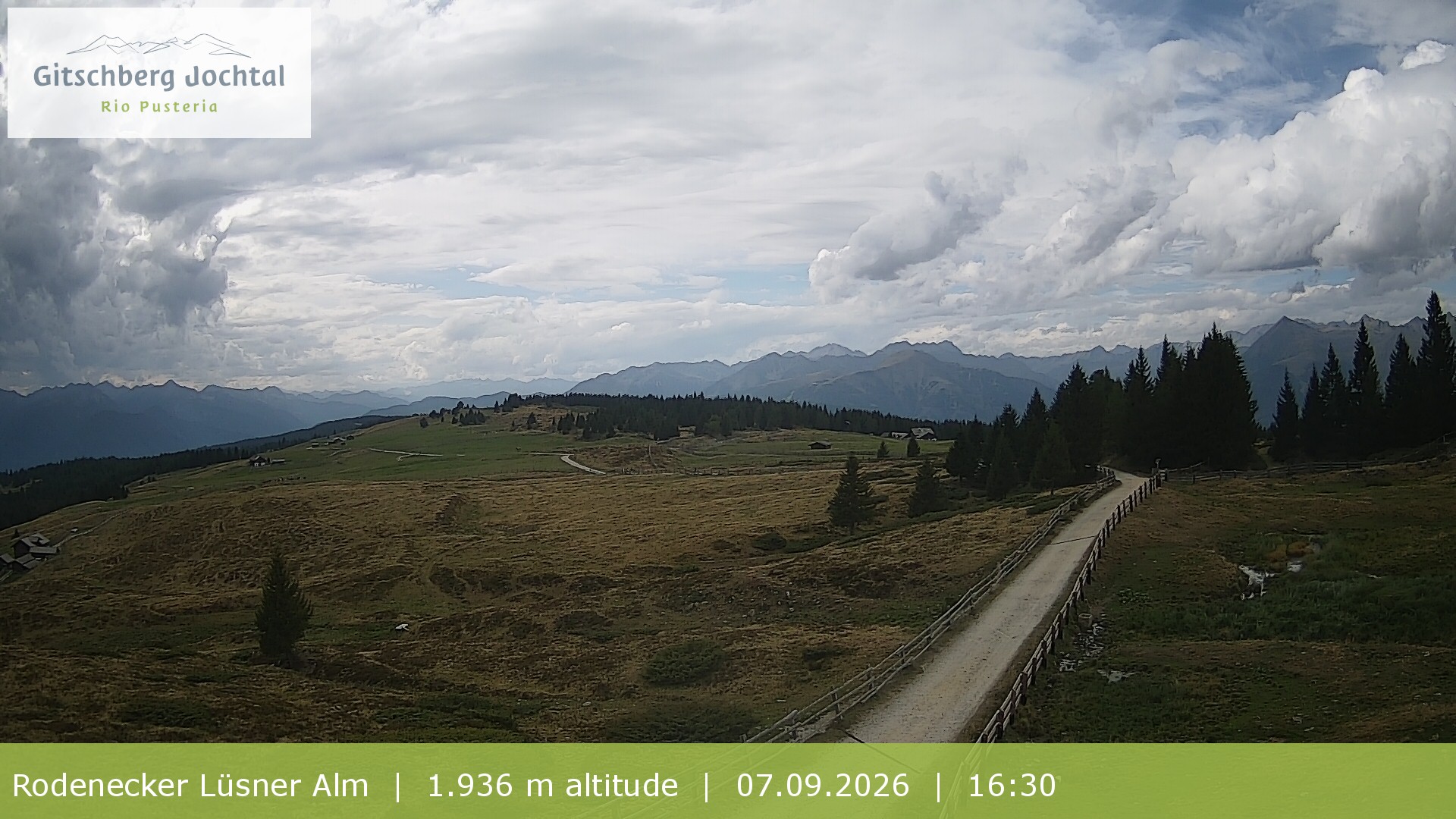 Archiv Foto Webcam Panoramablick Rodenecker Lüsner Alm