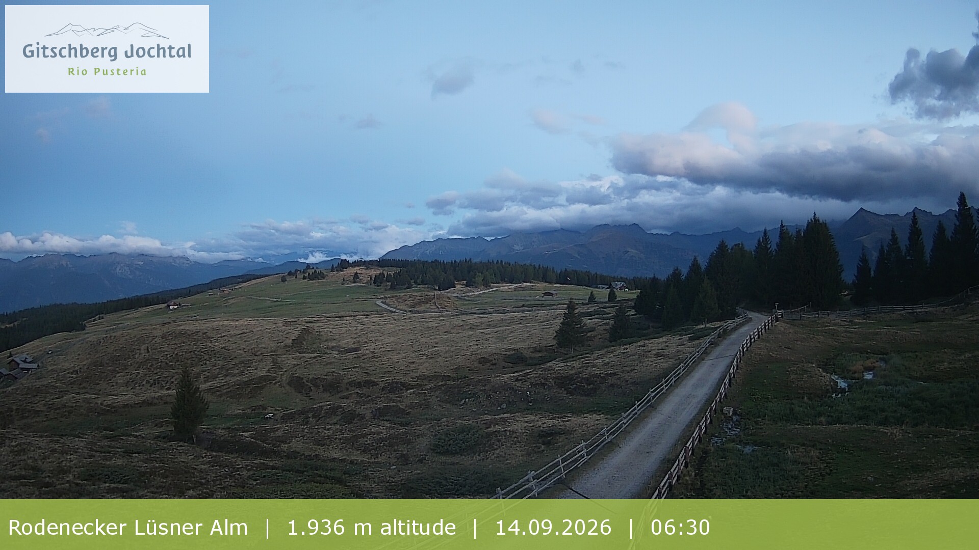 Archiv Foto Webcam Panoramablick Rodenecker Lüsner Alm