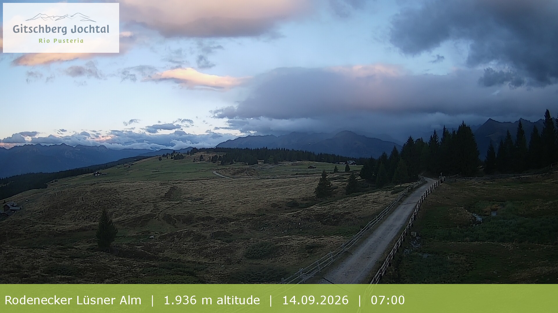 Archiv Foto Webcam Panoramablick Rodenecker Lüsner Alm