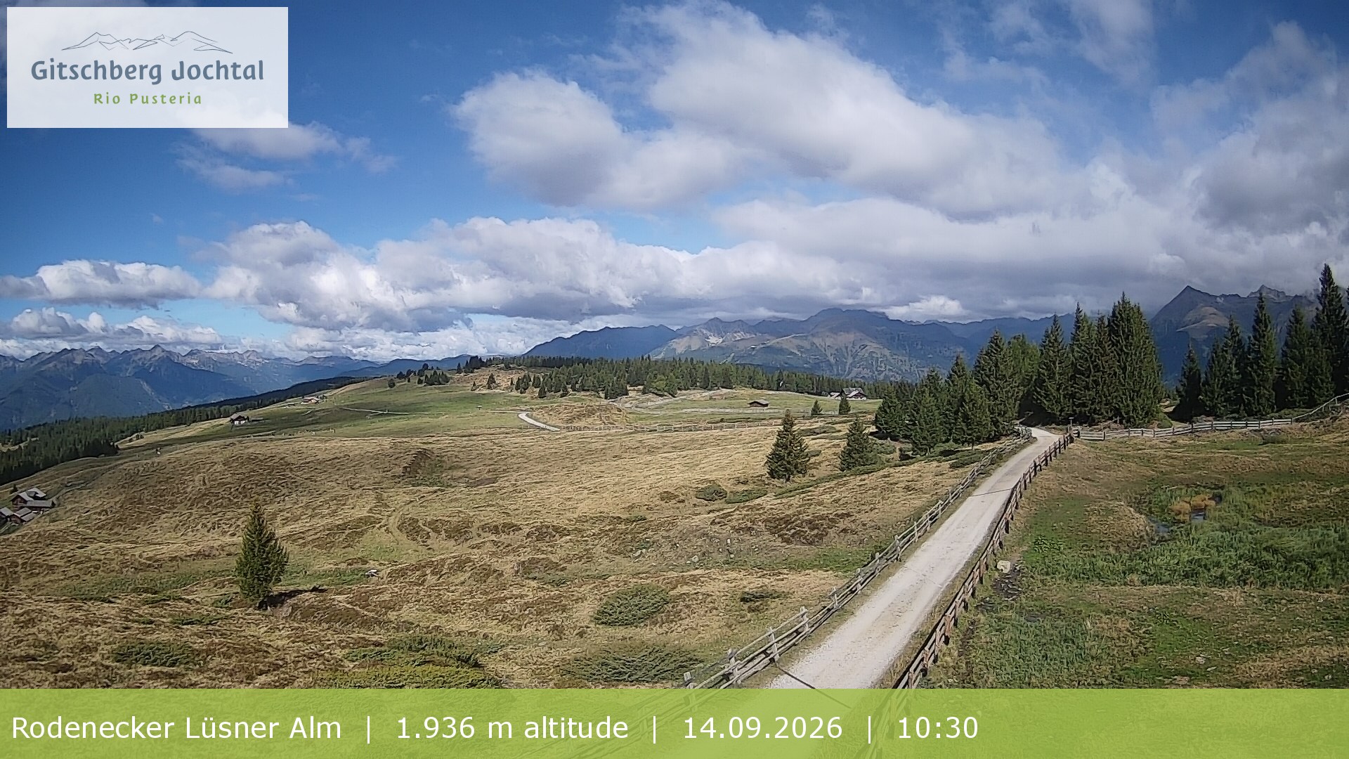 Archiv Foto Webcam Panoramablick Rodenecker Lüsner Alm