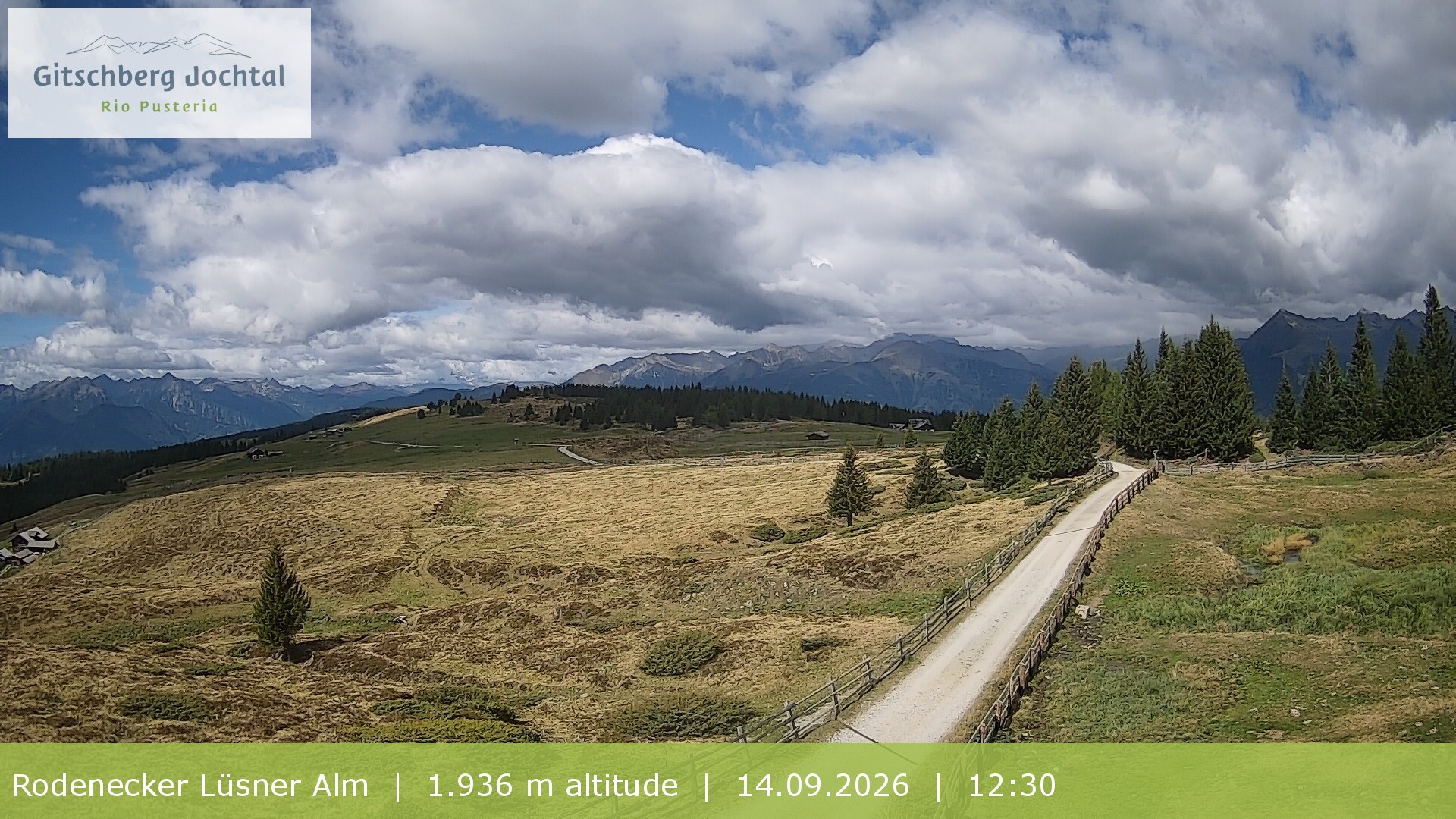 Archiv Foto Webcam Panoramablick Rodenecker Lüsner Alm