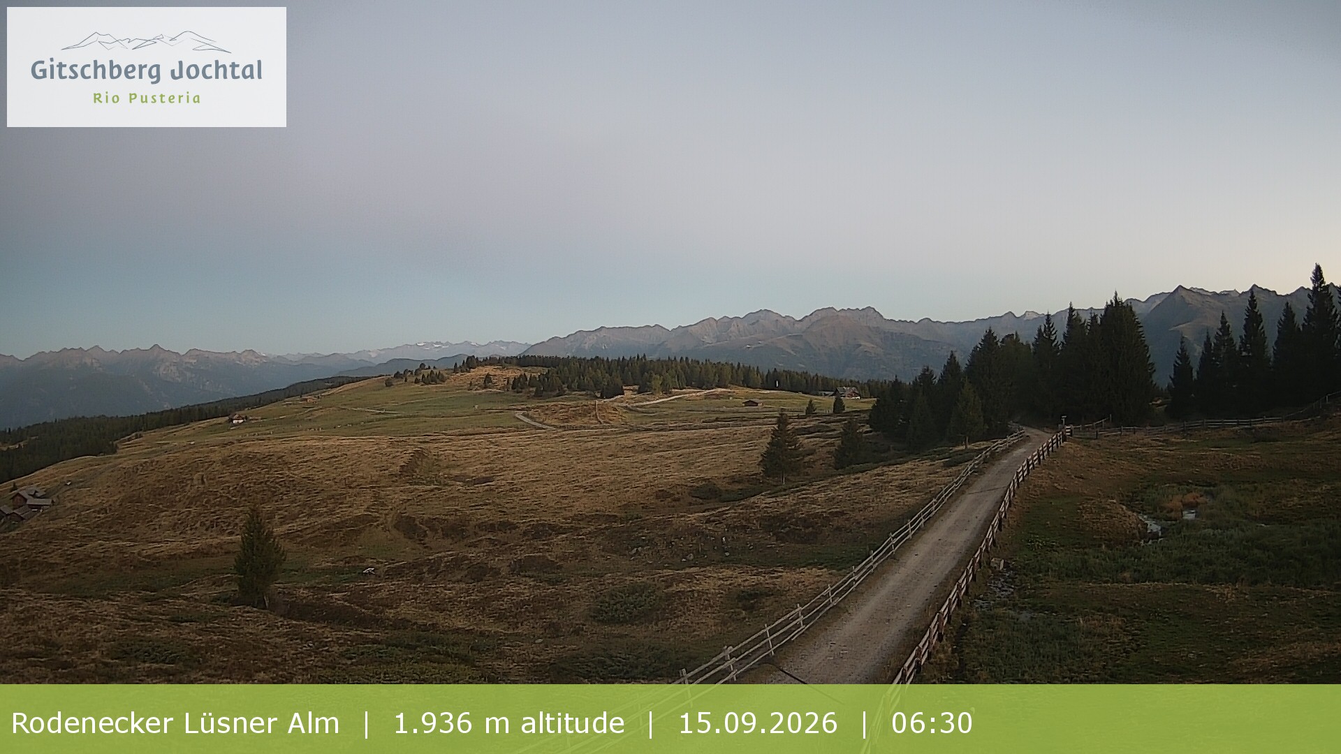 Archiv Foto Webcam Panoramablick Rodenecker Lüsner Alm