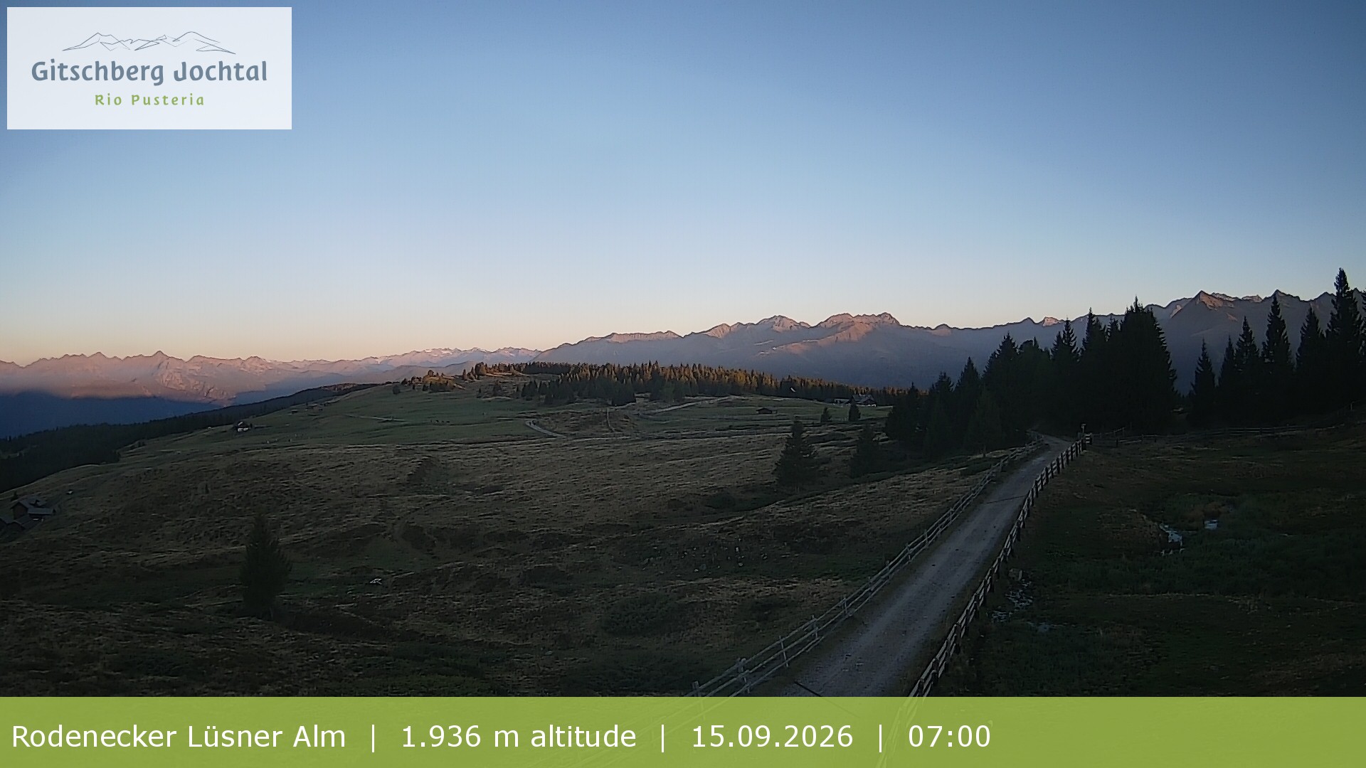 Archiv Foto Webcam Panoramablick Rodenecker Lüsner Alm