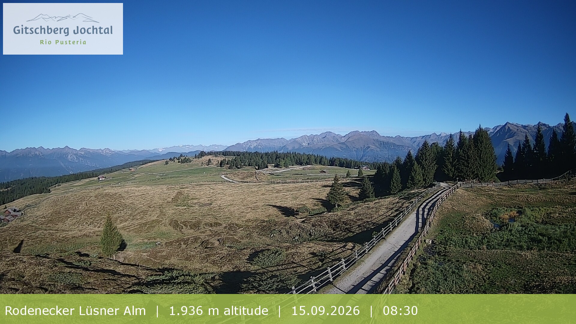 Archiv Foto Webcam Panoramablick Rodenecker Lüsner Alm