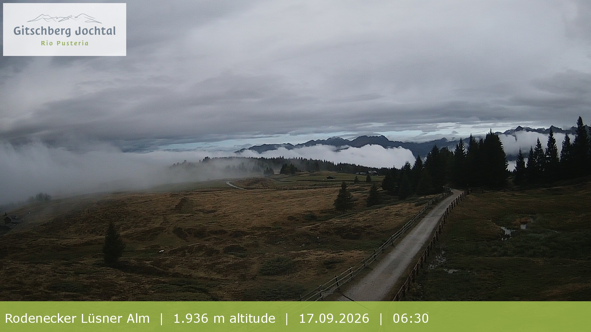 Archiv Foto Webcam Panoramablick Rodenecker Lüsner Alm
