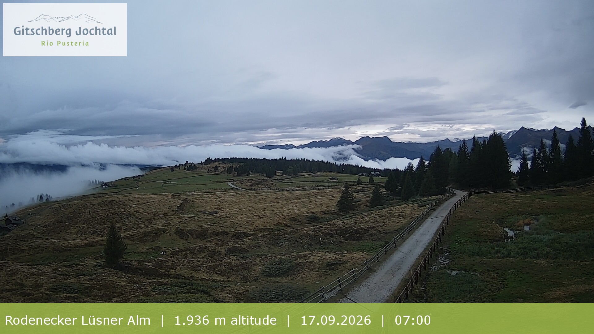 Archiv Foto Webcam Panoramablick Rodenecker Lüsner Alm