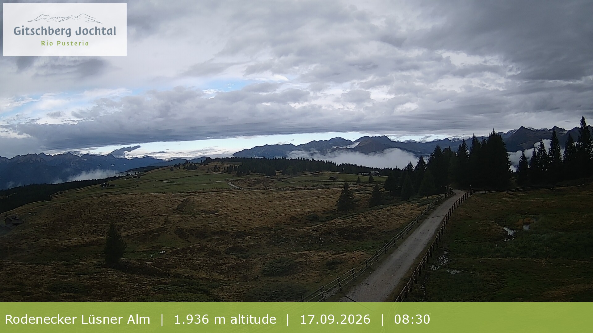 Archiv Foto Webcam Panoramablick Rodenecker Lüsner Alm