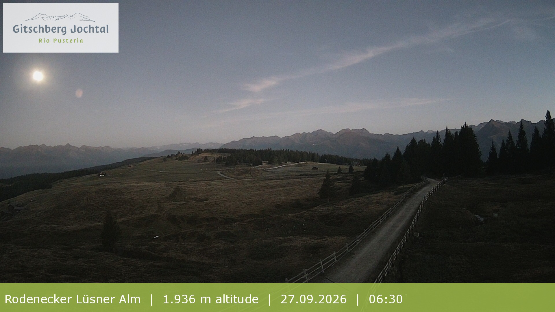 Archiv Foto Webcam Panoramablick Rodenecker Lüsner Alm