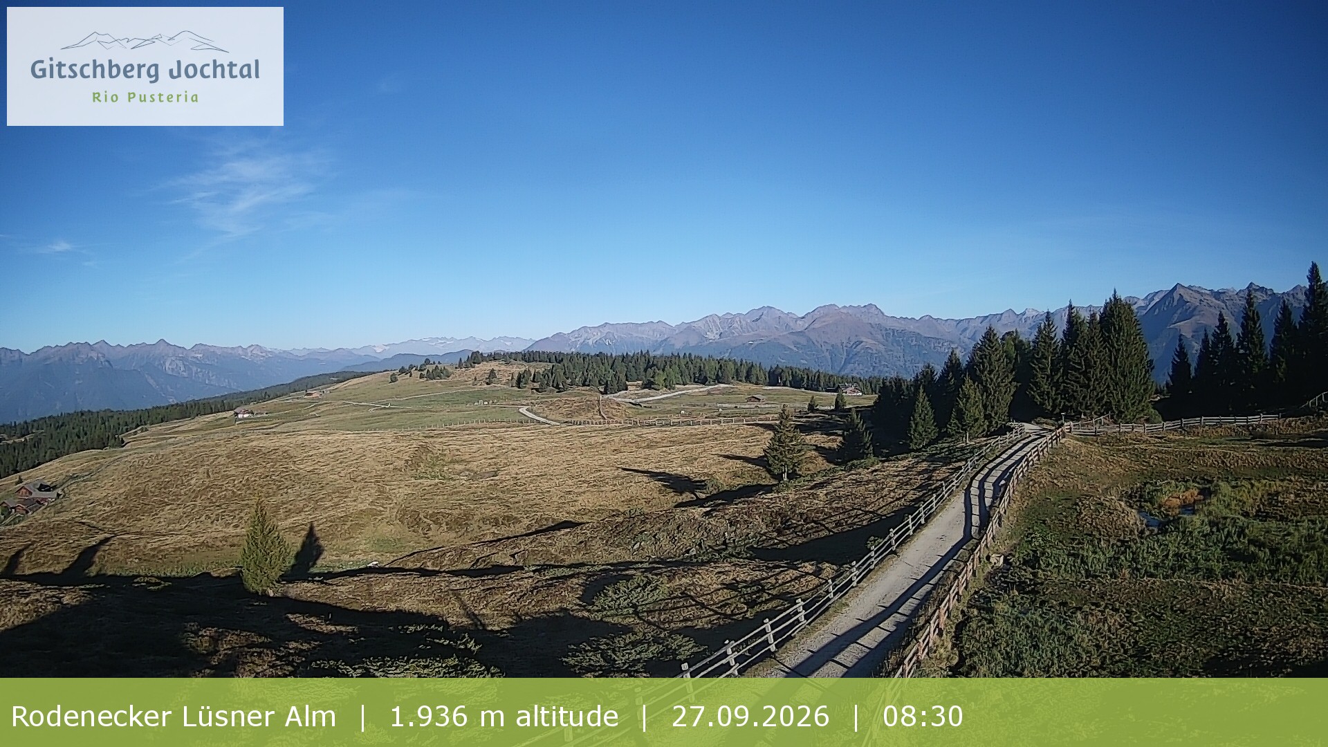 Archiv Foto Webcam Panoramablick Rodenecker Lüsner Alm