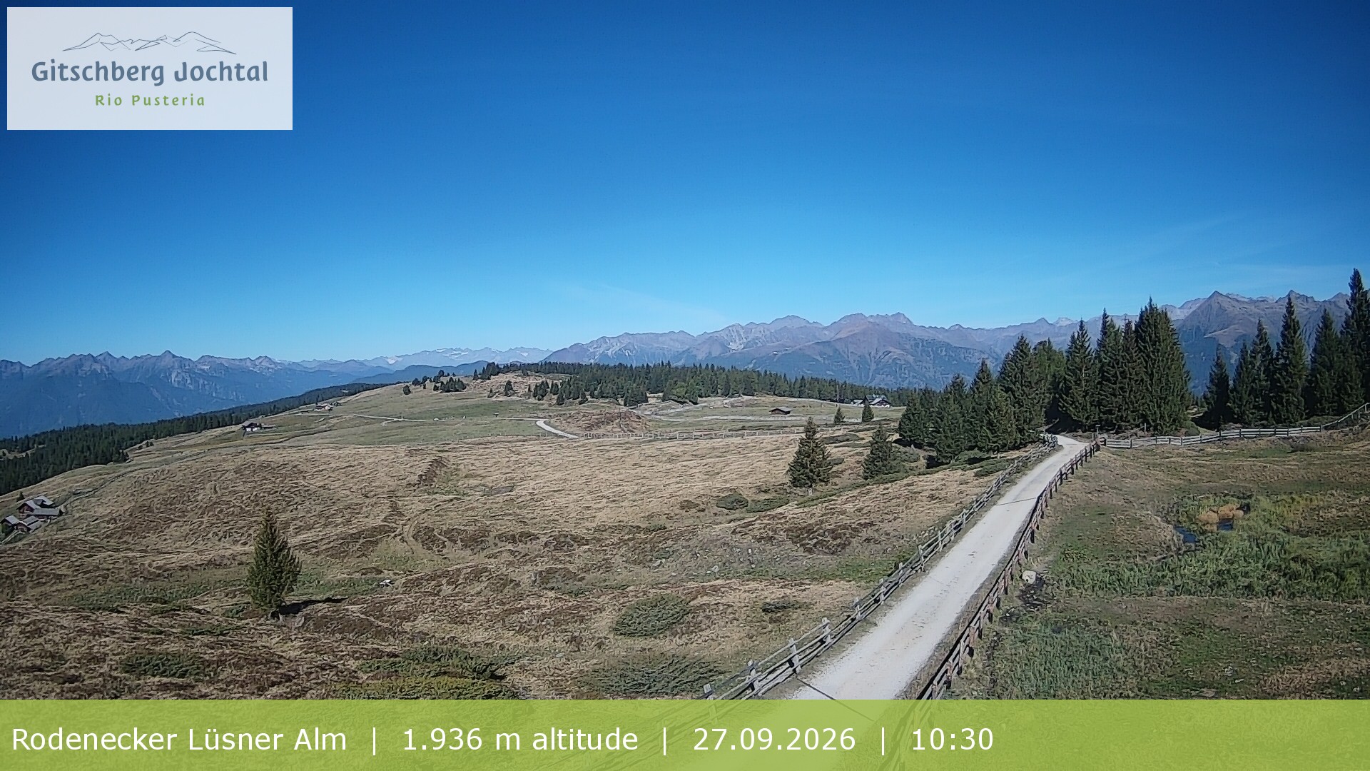 Archiv Foto Webcam Panoramablick Rodenecker Lüsner Alm