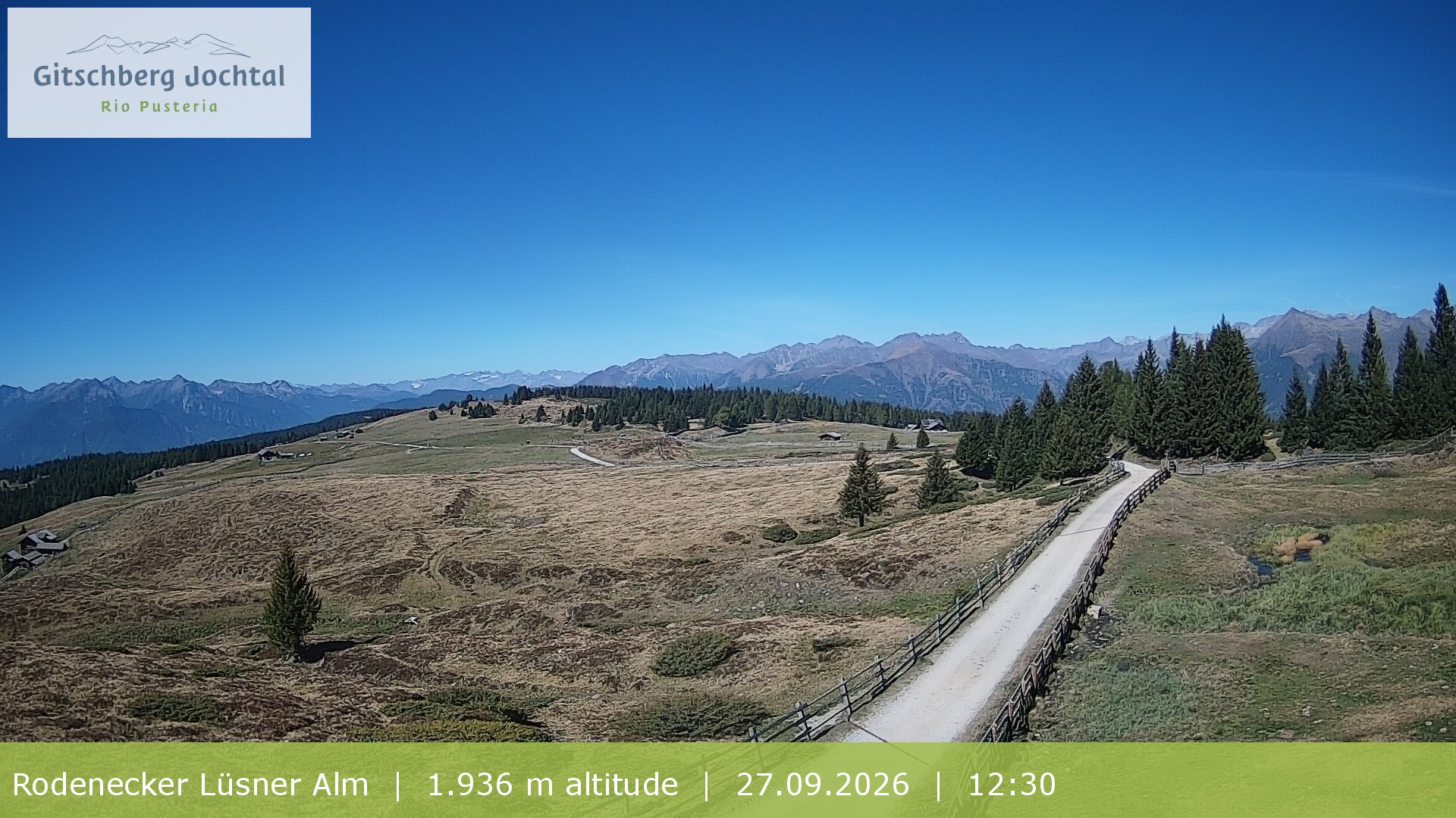Archiv Foto Webcam Panoramablick Rodenecker Lüsner Alm