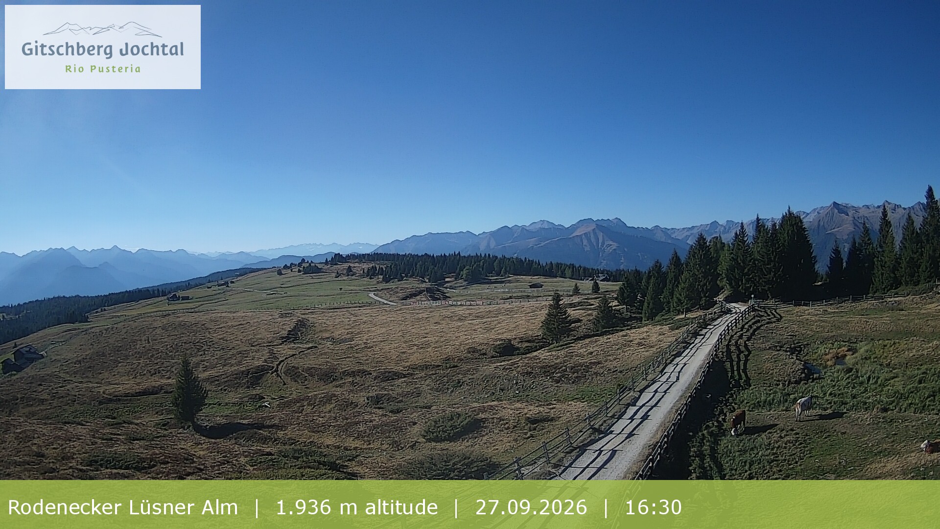 Archiv Foto Webcam Panoramablick Rodenecker Lüsner Alm