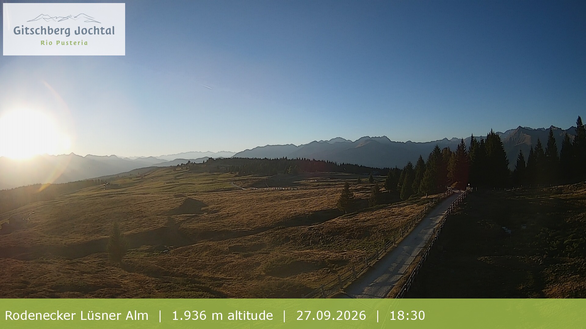 Archiv Foto Webcam Panoramablick Rodenecker Lüsner Alm