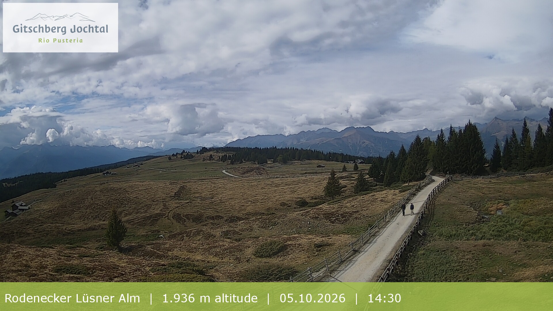 Archiv Foto Webcam Panoramablick Rodenecker Lüsner Alm