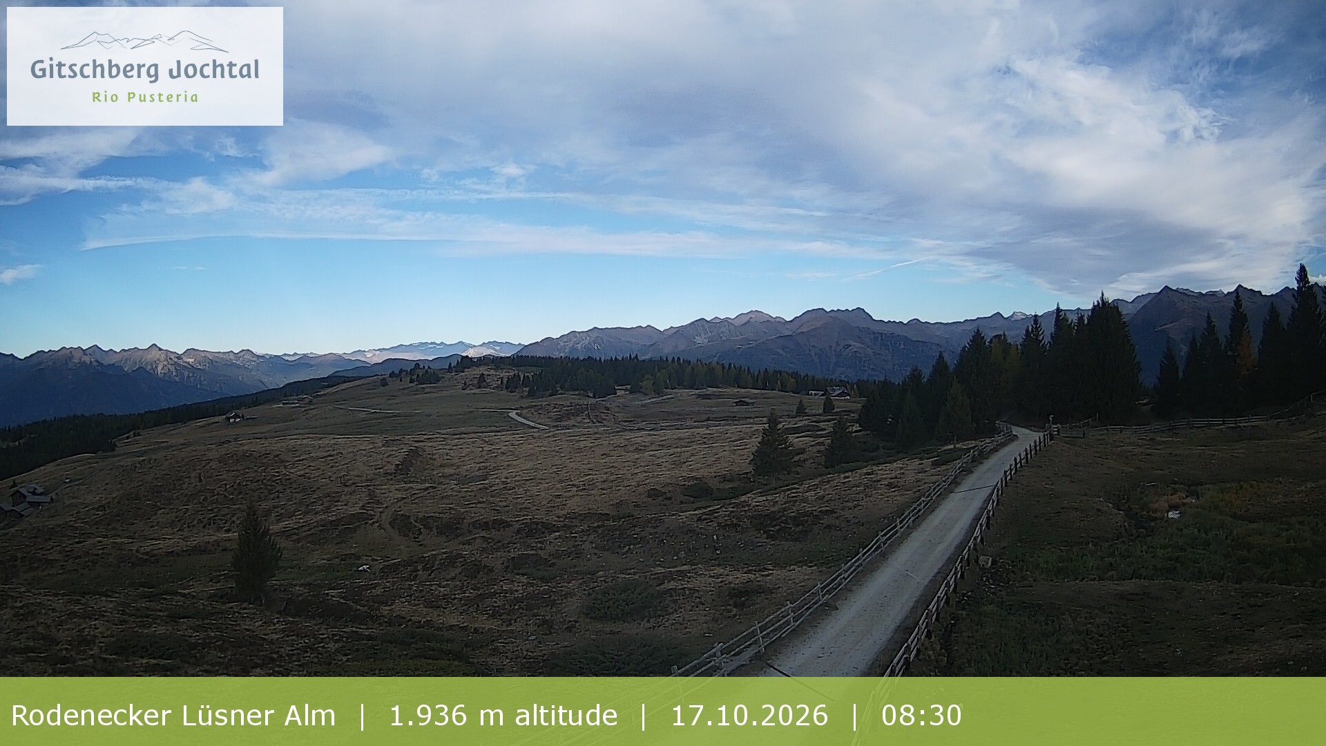 Archiv Foto Webcam Panoramablick Rodenecker Lüsner Alm