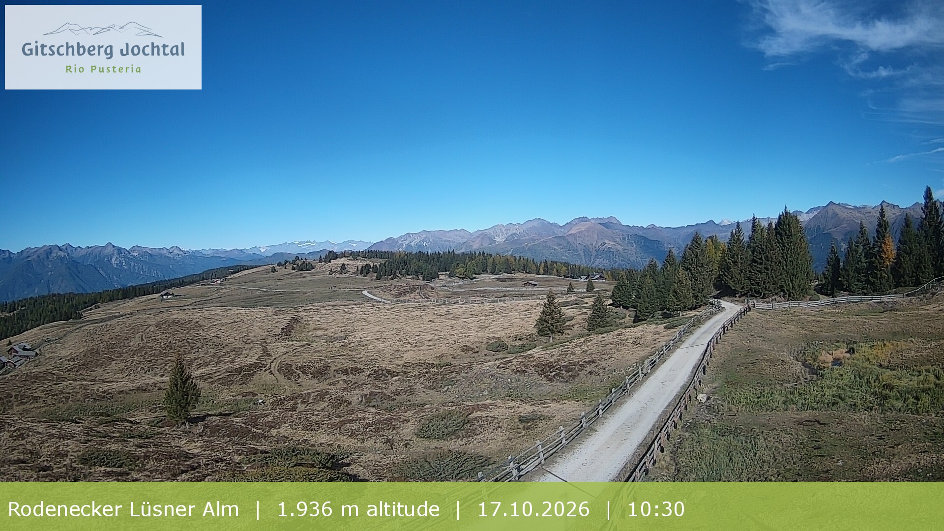 Archiv Foto Webcam Panoramablick Rodenecker Lüsner Alm
