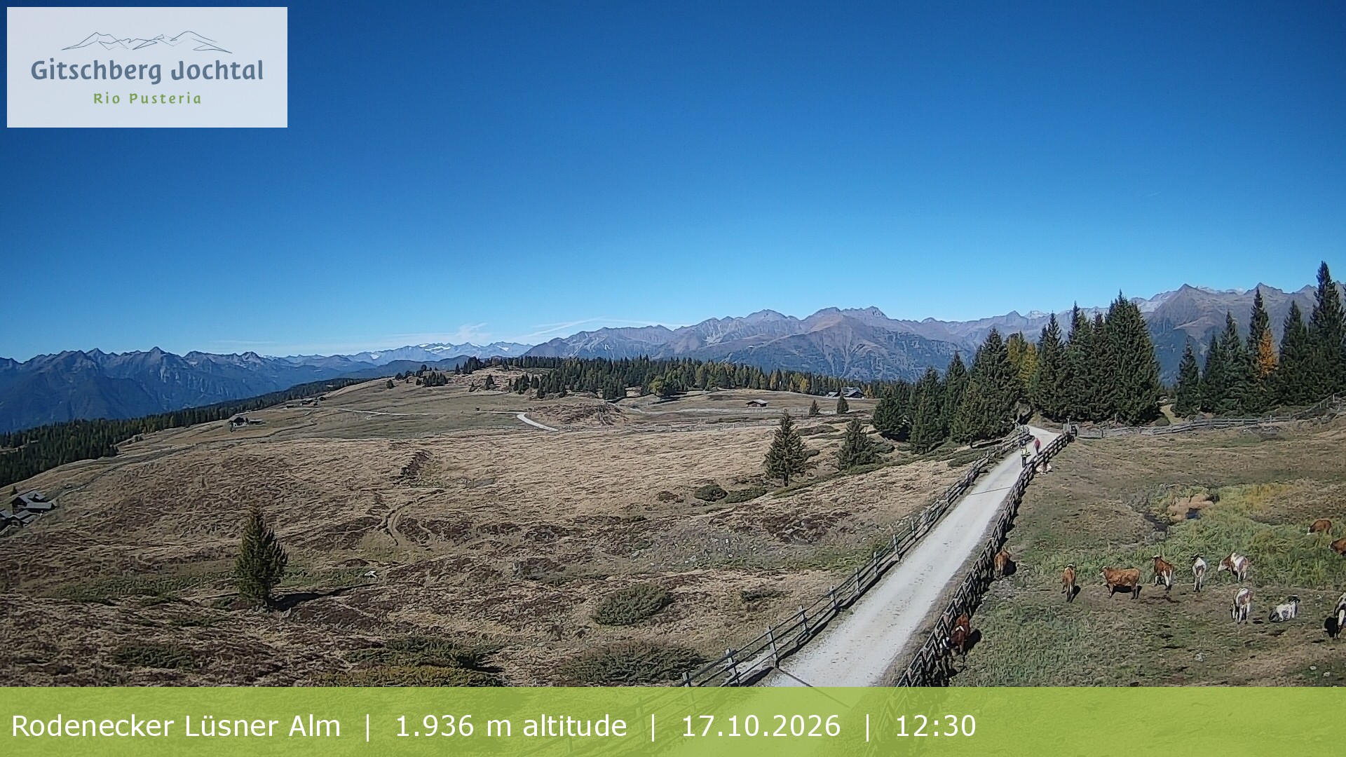 Archiv Foto Webcam Panoramablick Rodenecker Lüsner Alm