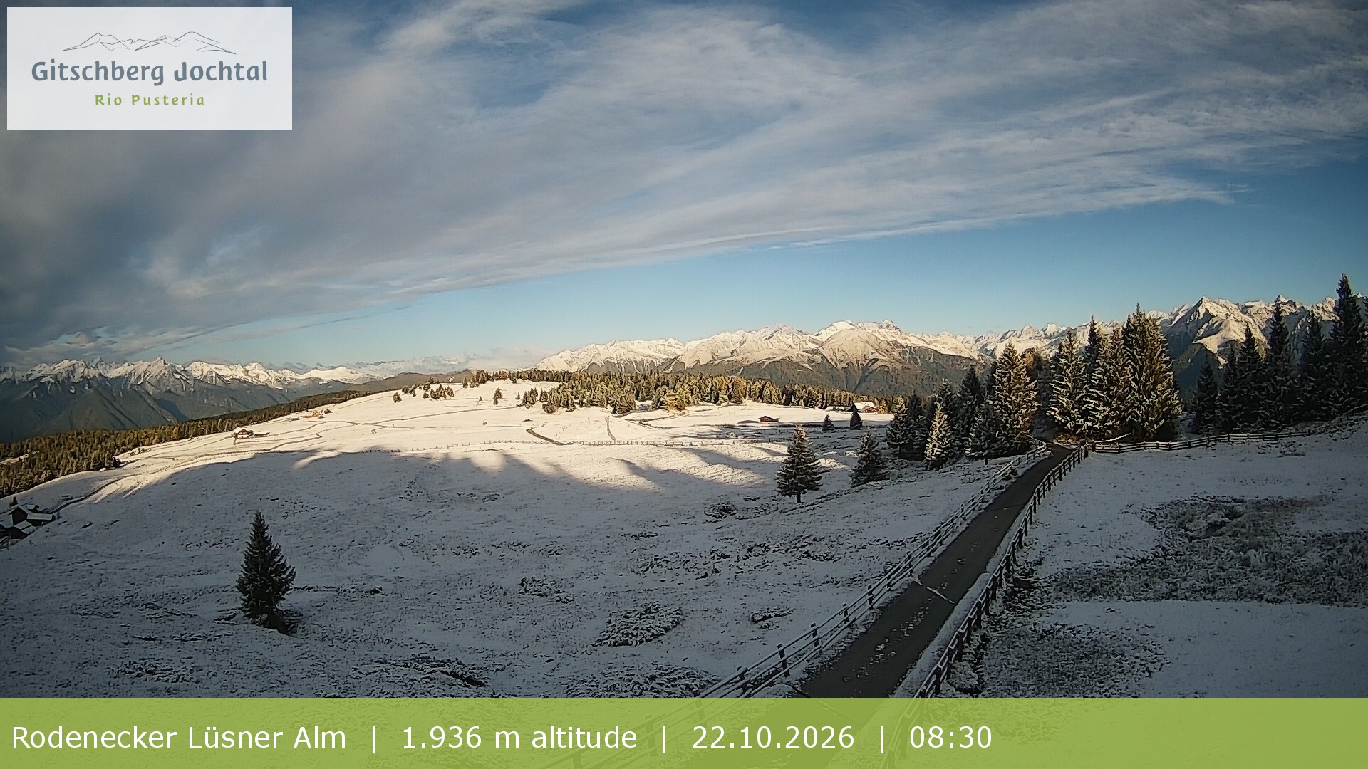 Archiv Foto Webcam Panoramablick Rodenecker Lüsner Alm