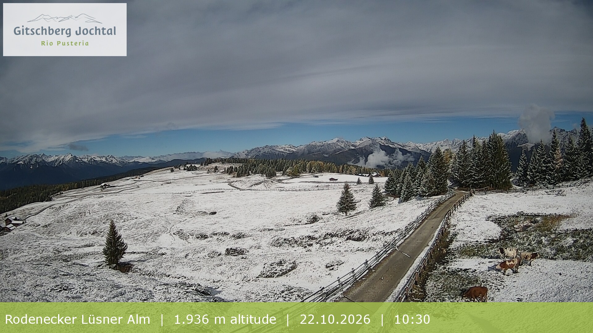 Archiv Foto Webcam Panoramablick Rodenecker Lüsner Alm