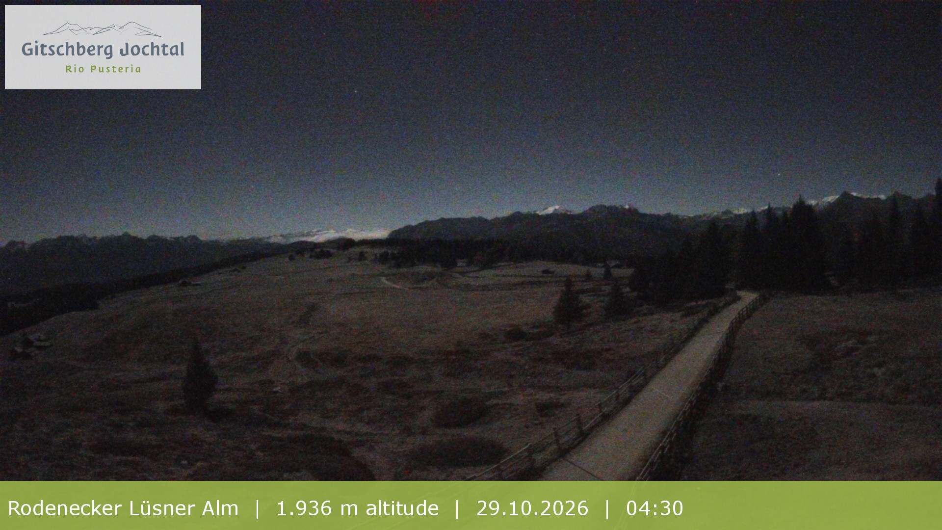 Archived image Webcam View around Rodenecker Lüsner Alm