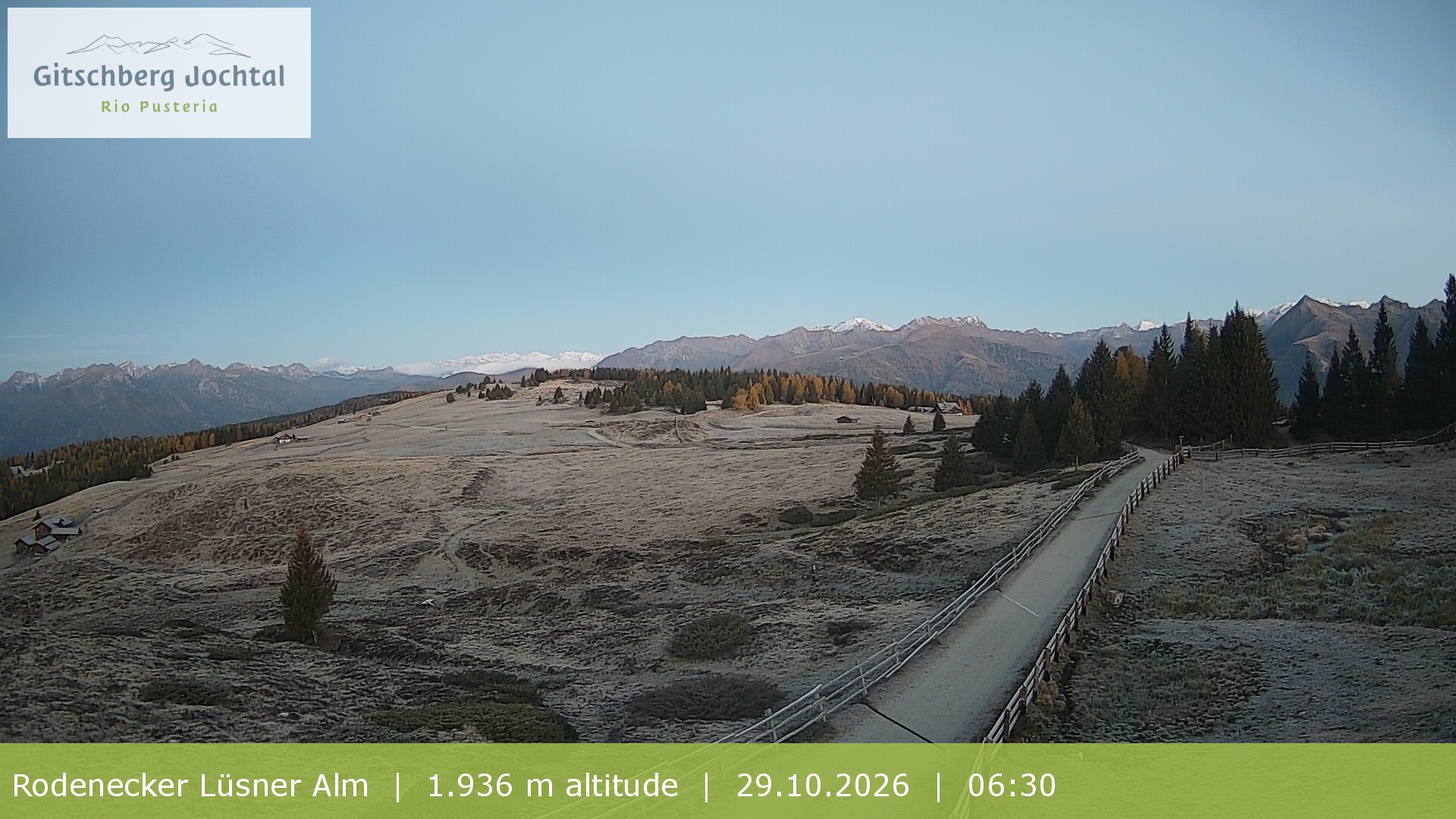 Archived image Webcam View around Rodenecker Lüsner Alm