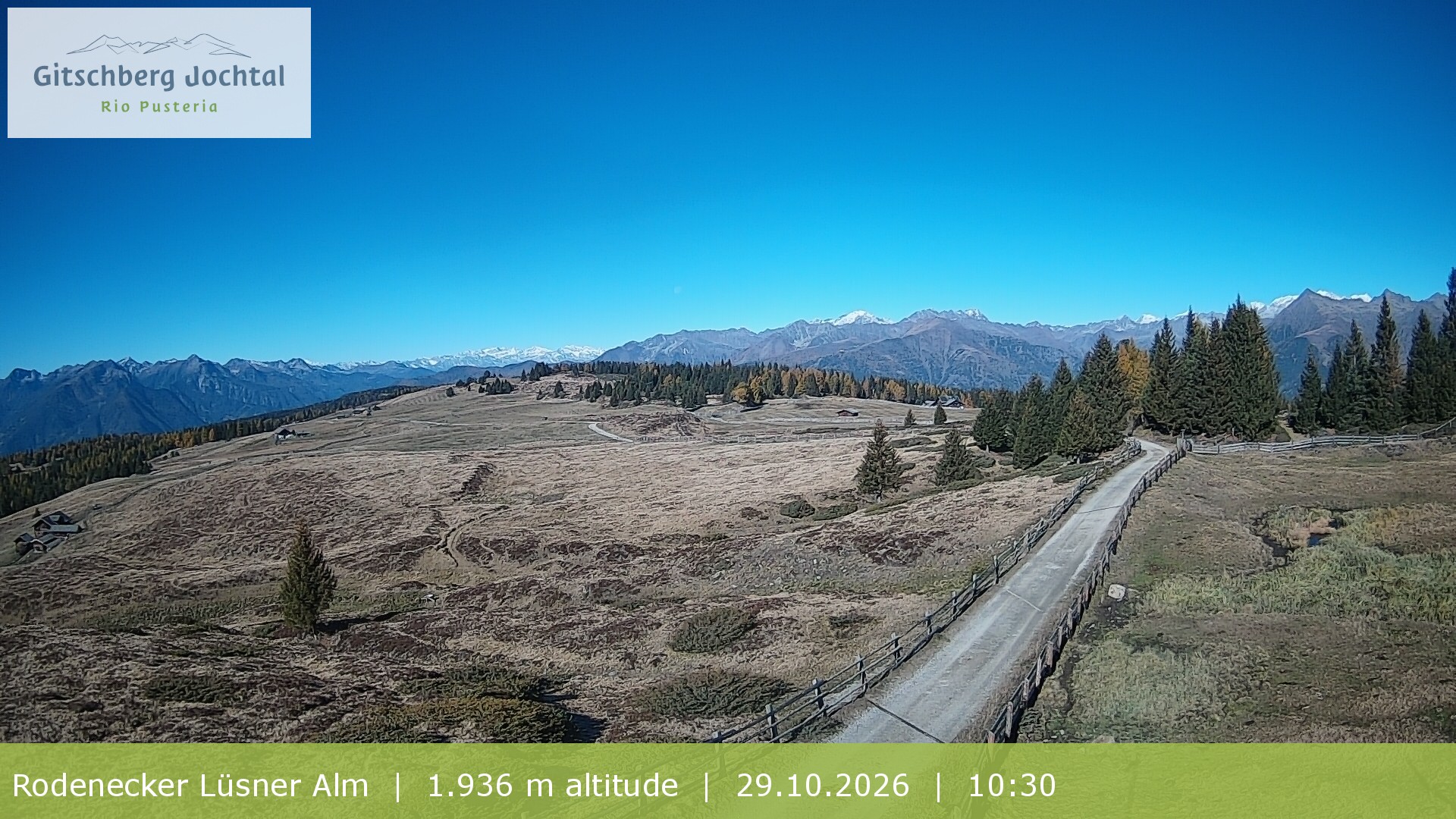 Archived image Webcam View around Rodenecker Lüsner Alm