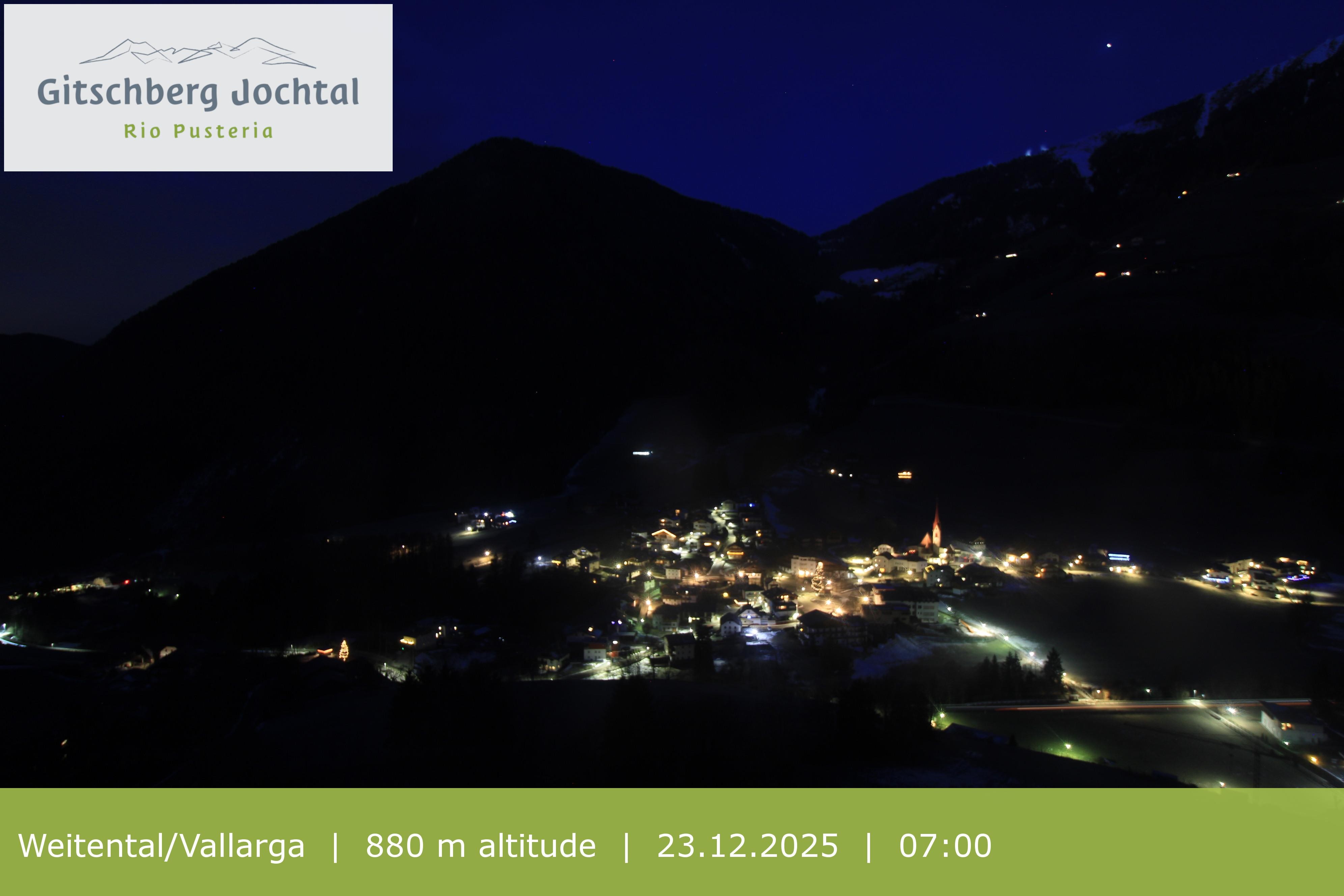 Archiv Foto Webcam Blick auf Weitental vom Gitschberg