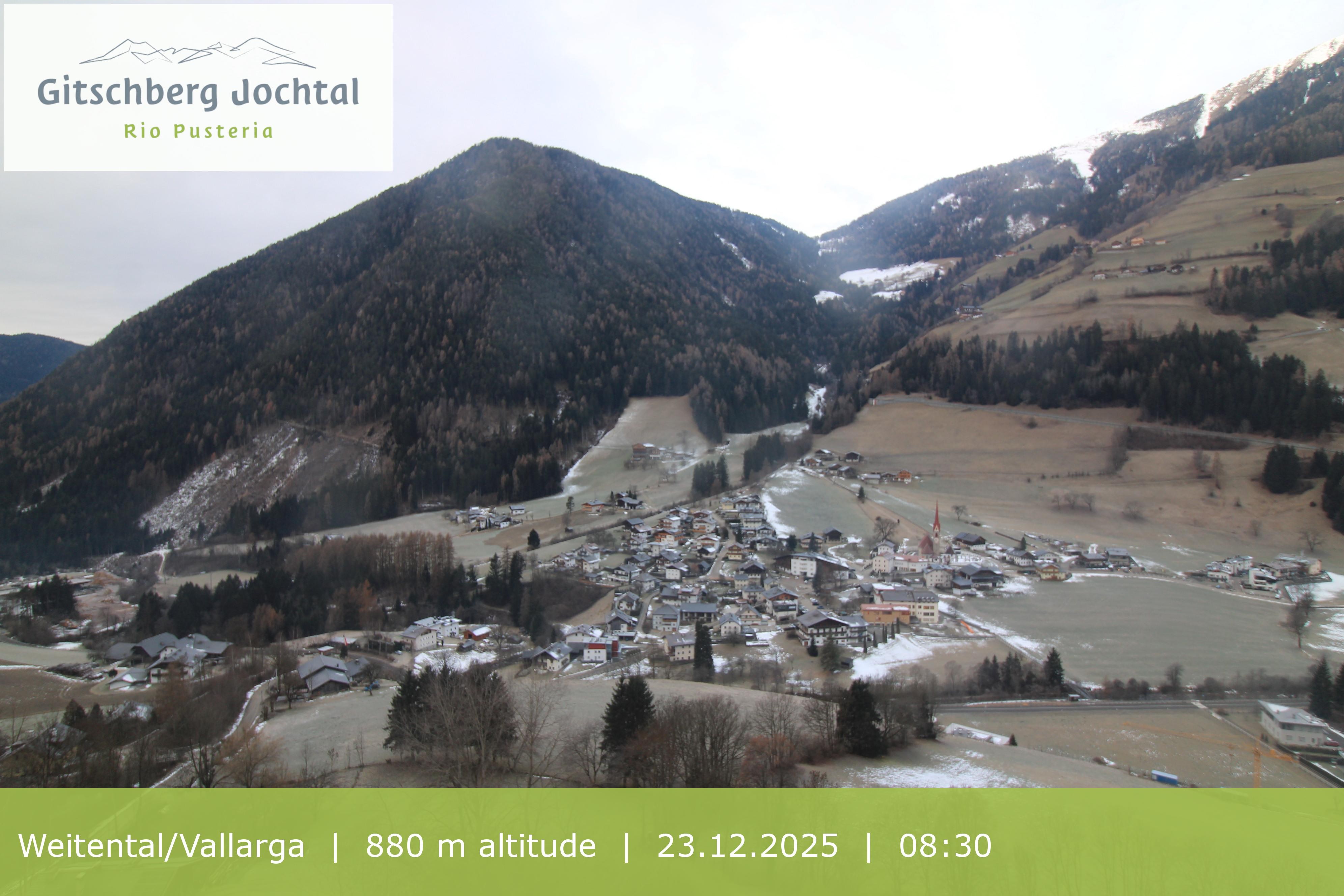 Archiv Foto Webcam Blick auf Weitental vom Gitschberg