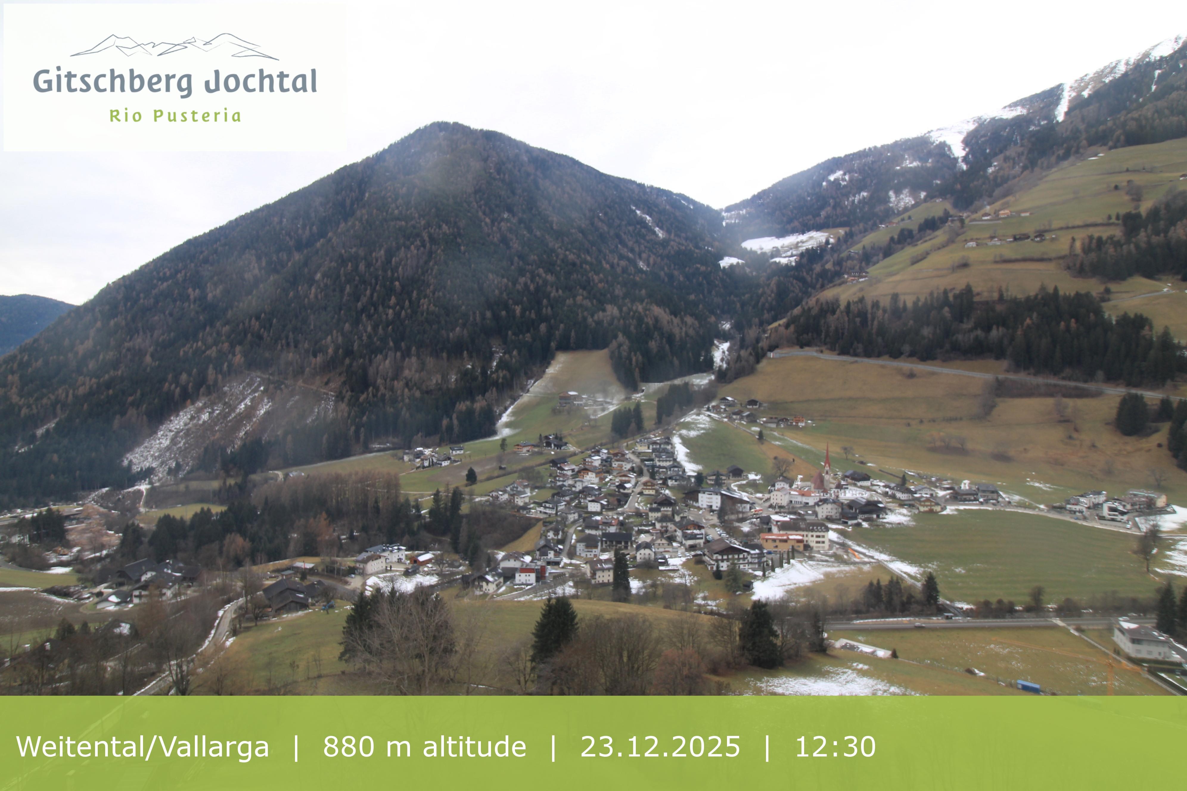 Archiv Foto Webcam Blick auf Weitental vom Gitschberg