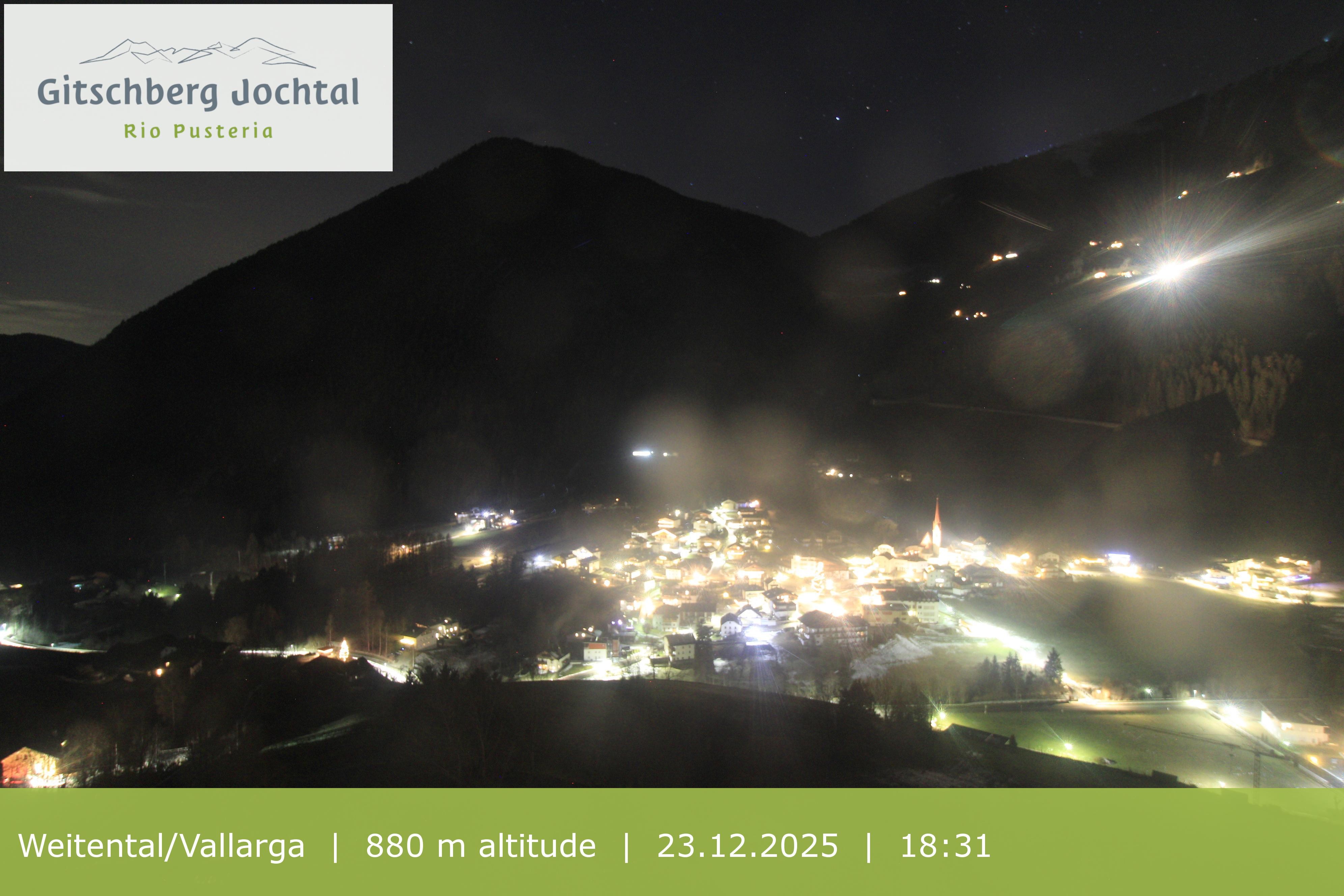 Archiv Foto Webcam Blick auf Weitental vom Gitschberg