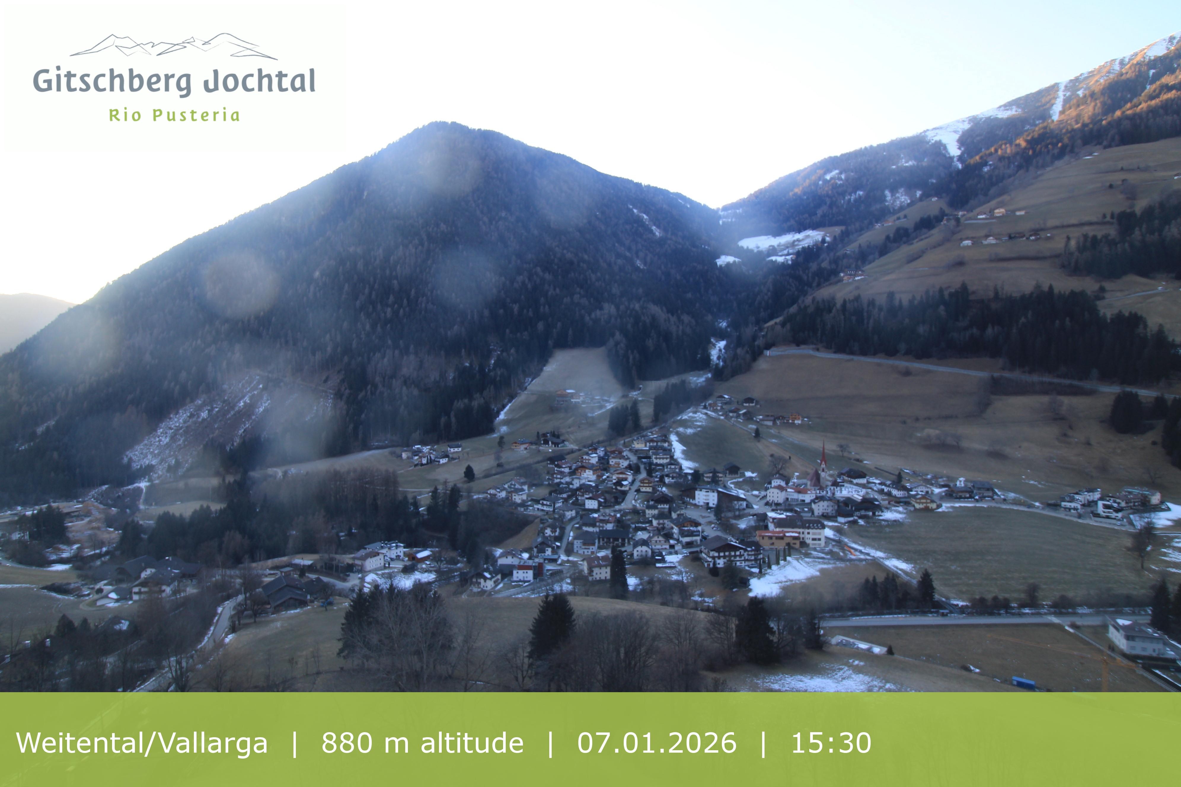 Archiv Foto Webcam Blick auf Weitental vom Gitschberg