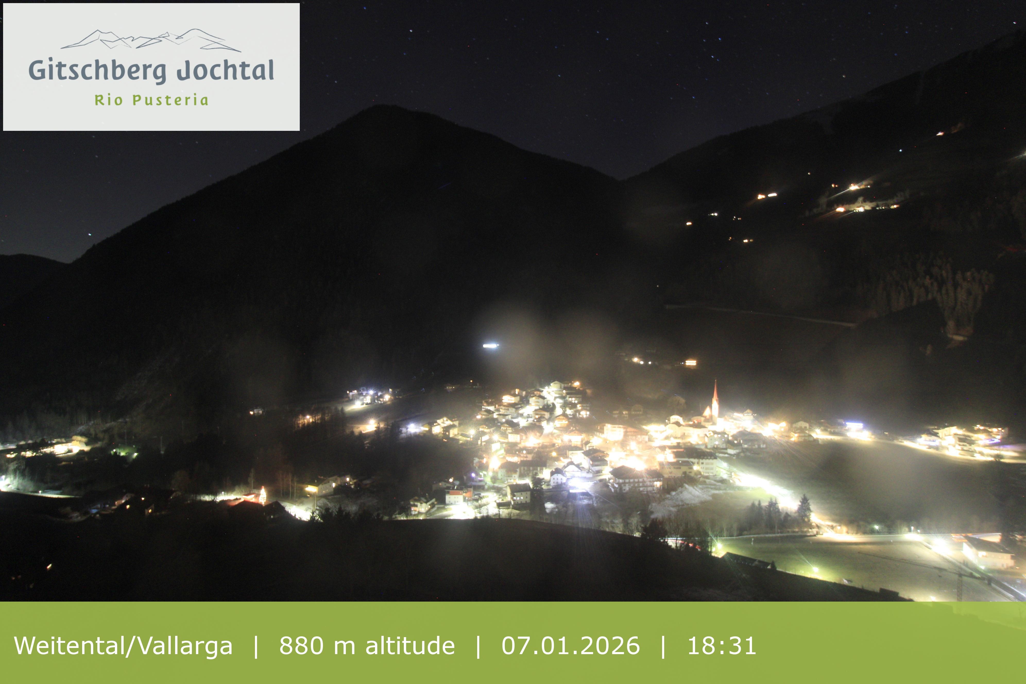 Archiv Foto Webcam Blick auf Weitental vom Gitschberg