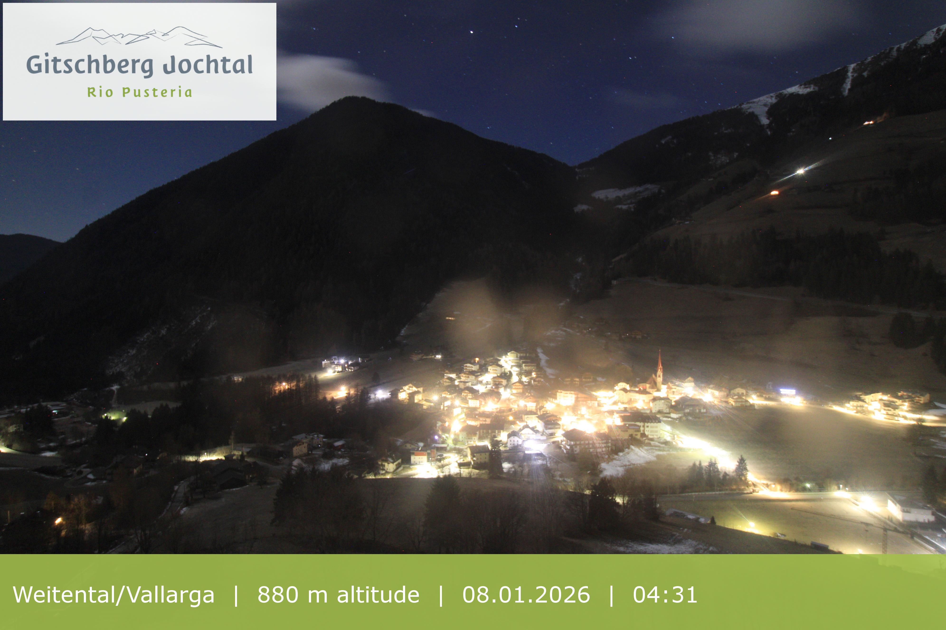 Archiv Foto Webcam Blick auf Weitental vom Gitschberg