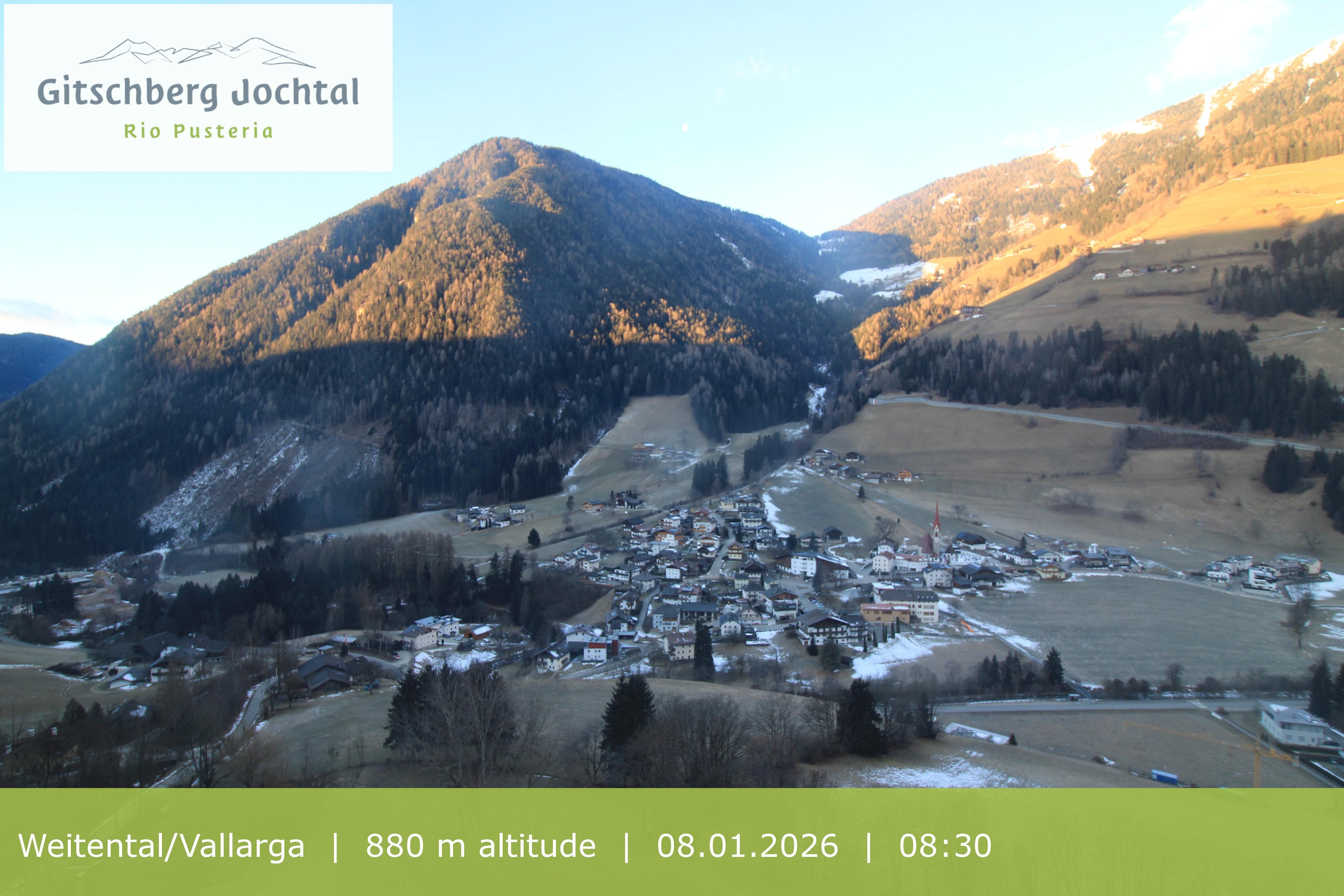 Archiv Foto Webcam Blick auf Weitental vom Gitschberg