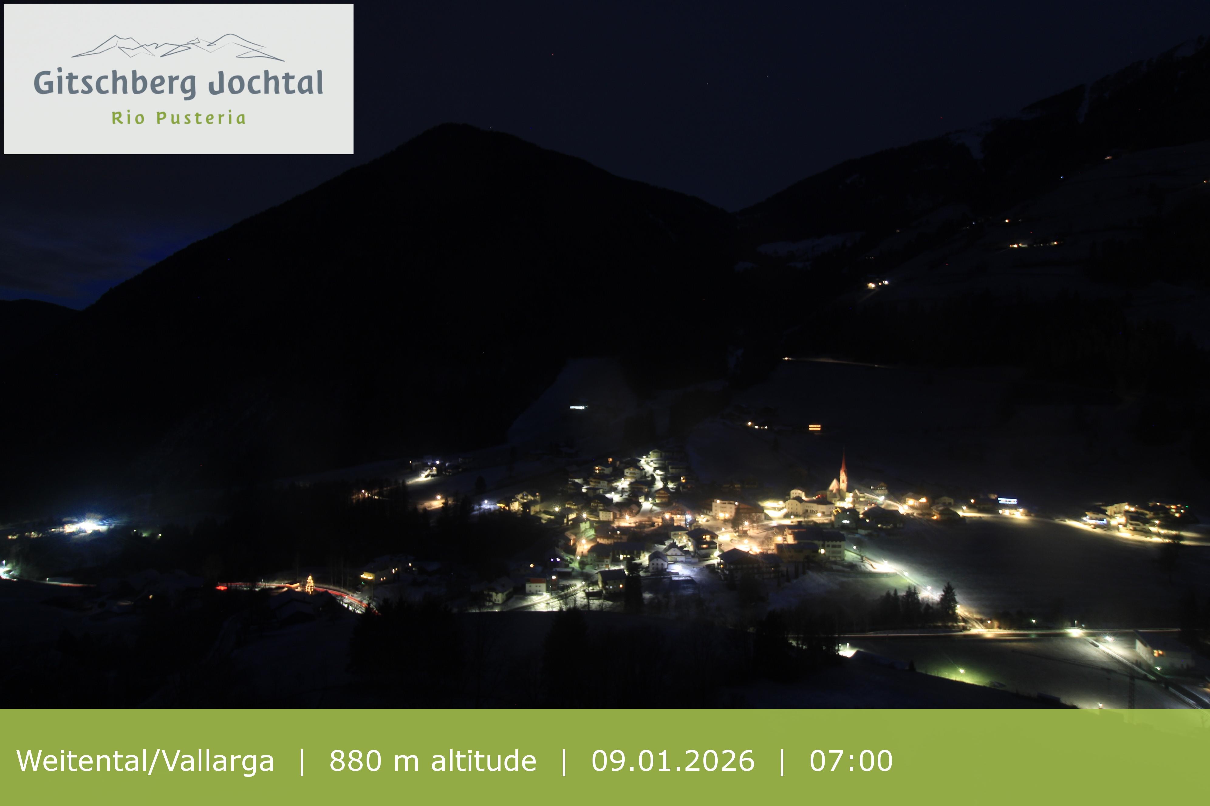 Archiv Foto Webcam Blick auf Weitental vom Gitschberg