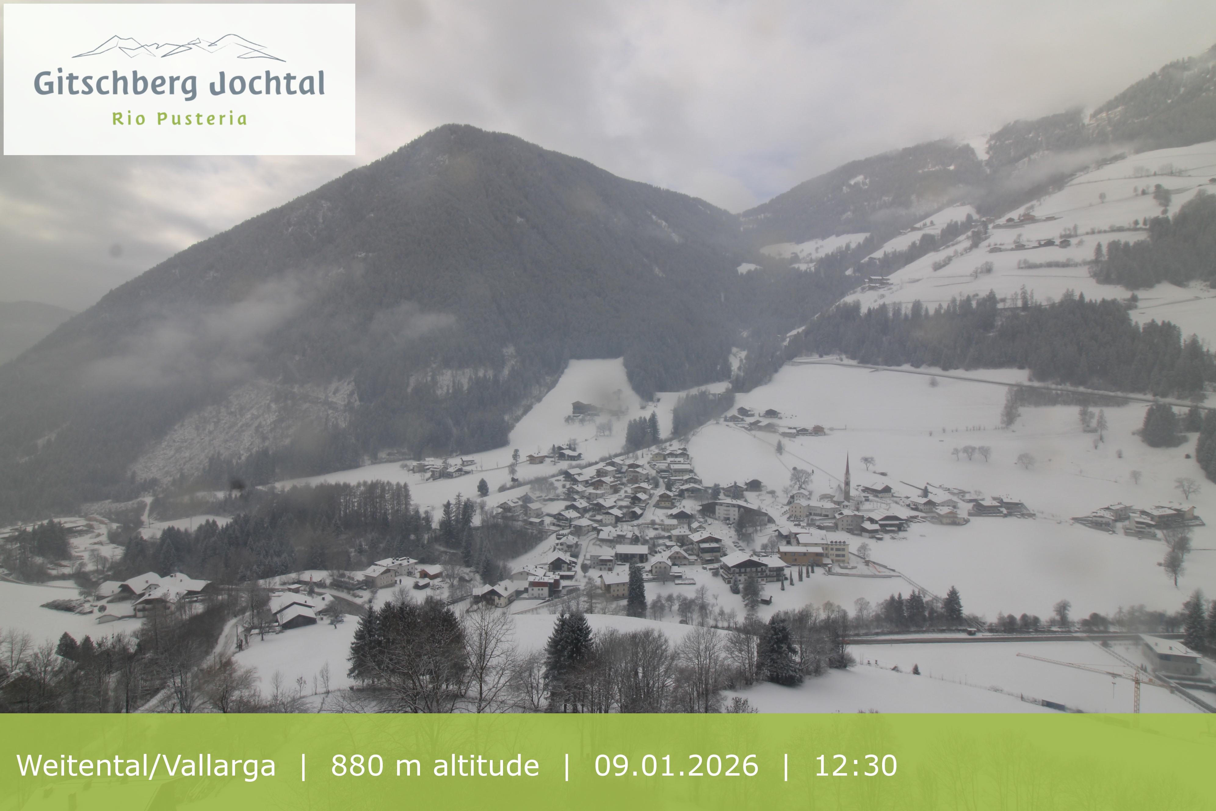 Archiv Foto Webcam Blick auf Weitental vom Gitschberg