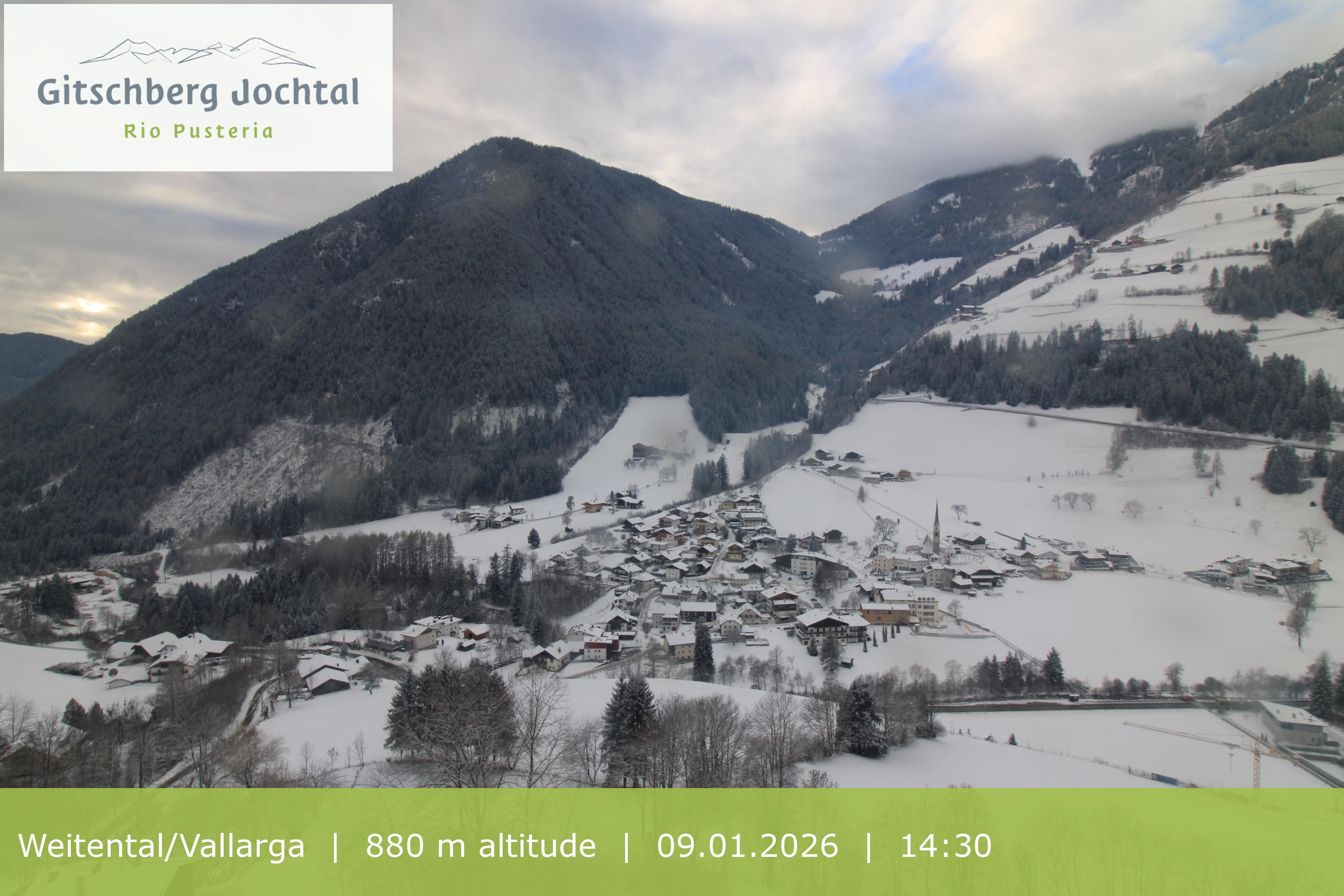 Archiv Foto Webcam Blick auf Weitental vom Gitschberg