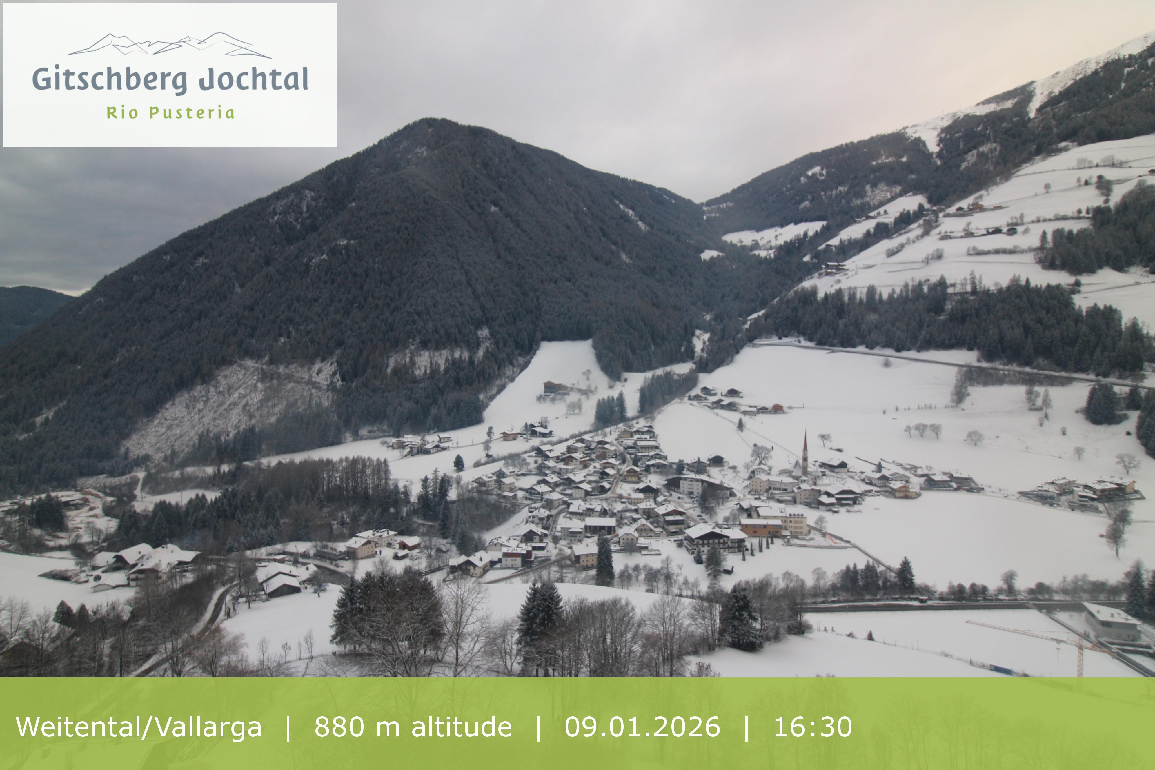 Archiv Foto Webcam Blick auf Weitental vom Gitschberg