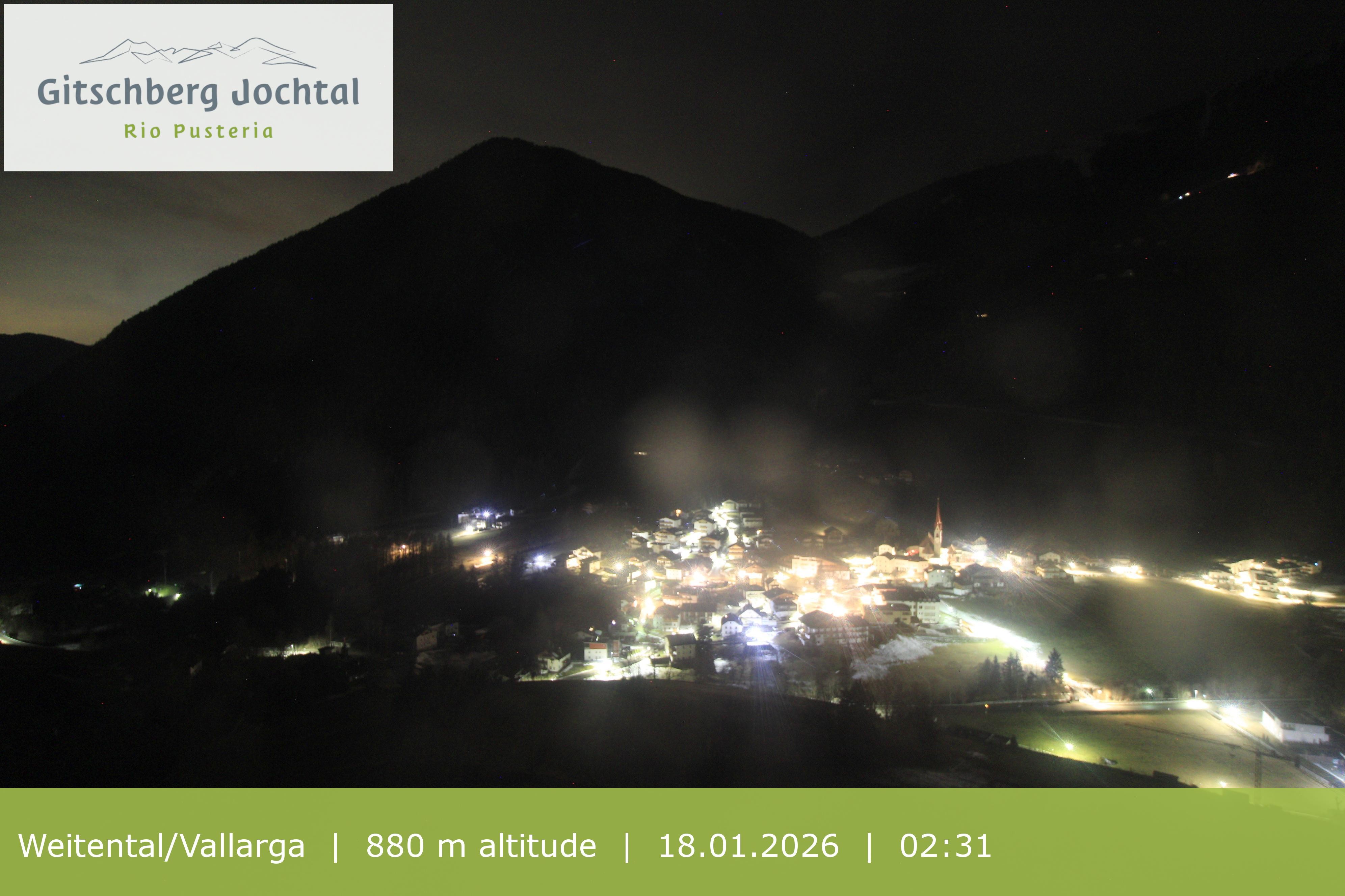 Archiv Foto Webcam Blick auf Weitental vom Gitschberg