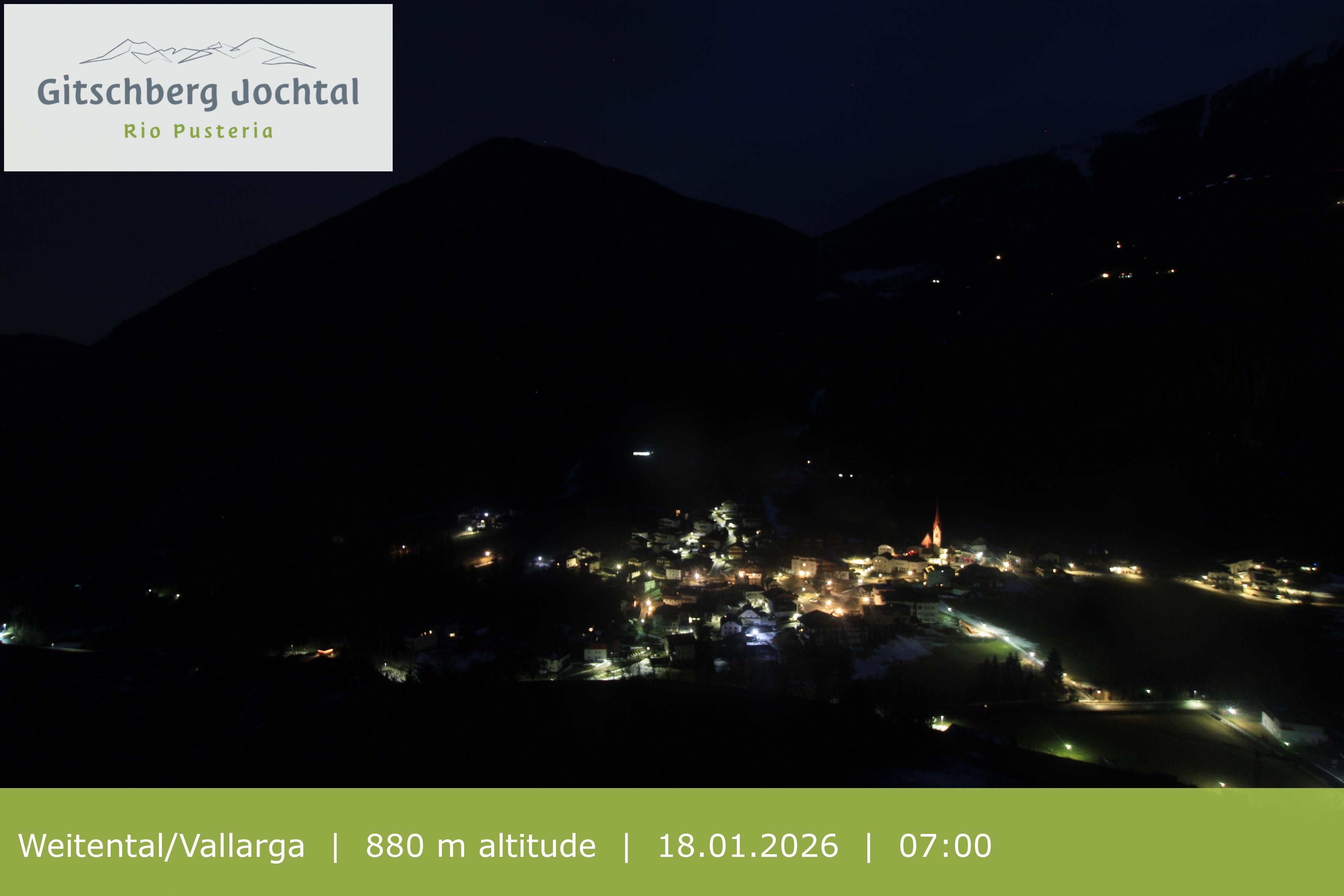 Archiv Foto Webcam Blick auf Weitental vom Gitschberg