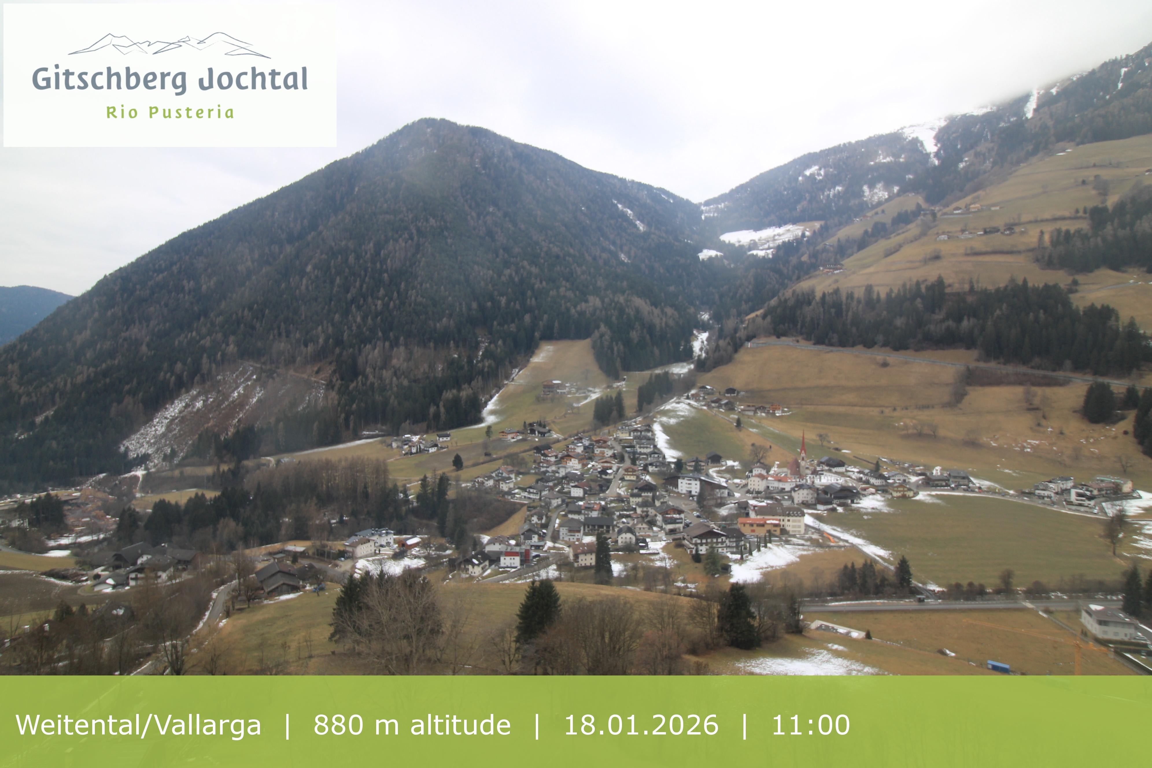 Archiv Foto Webcam Blick auf Weitental vom Gitschberg