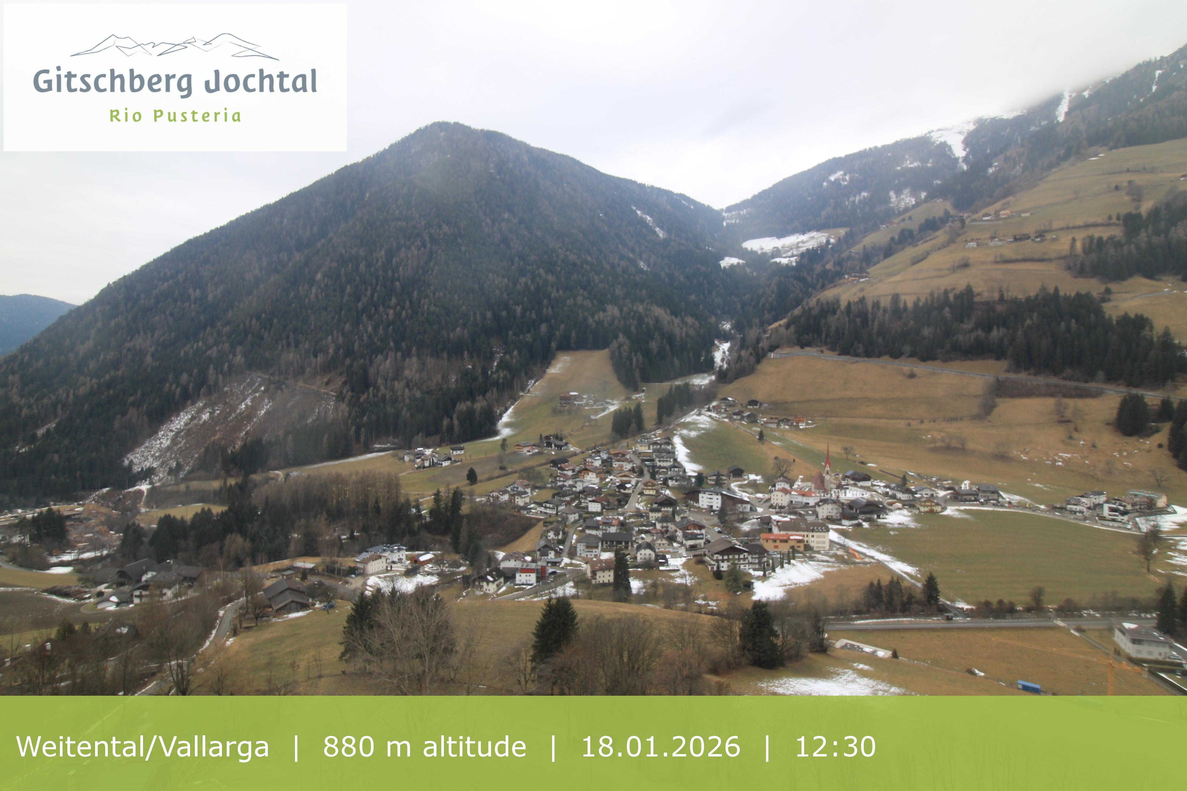 Archiv Foto Webcam Blick auf Weitental vom Gitschberg