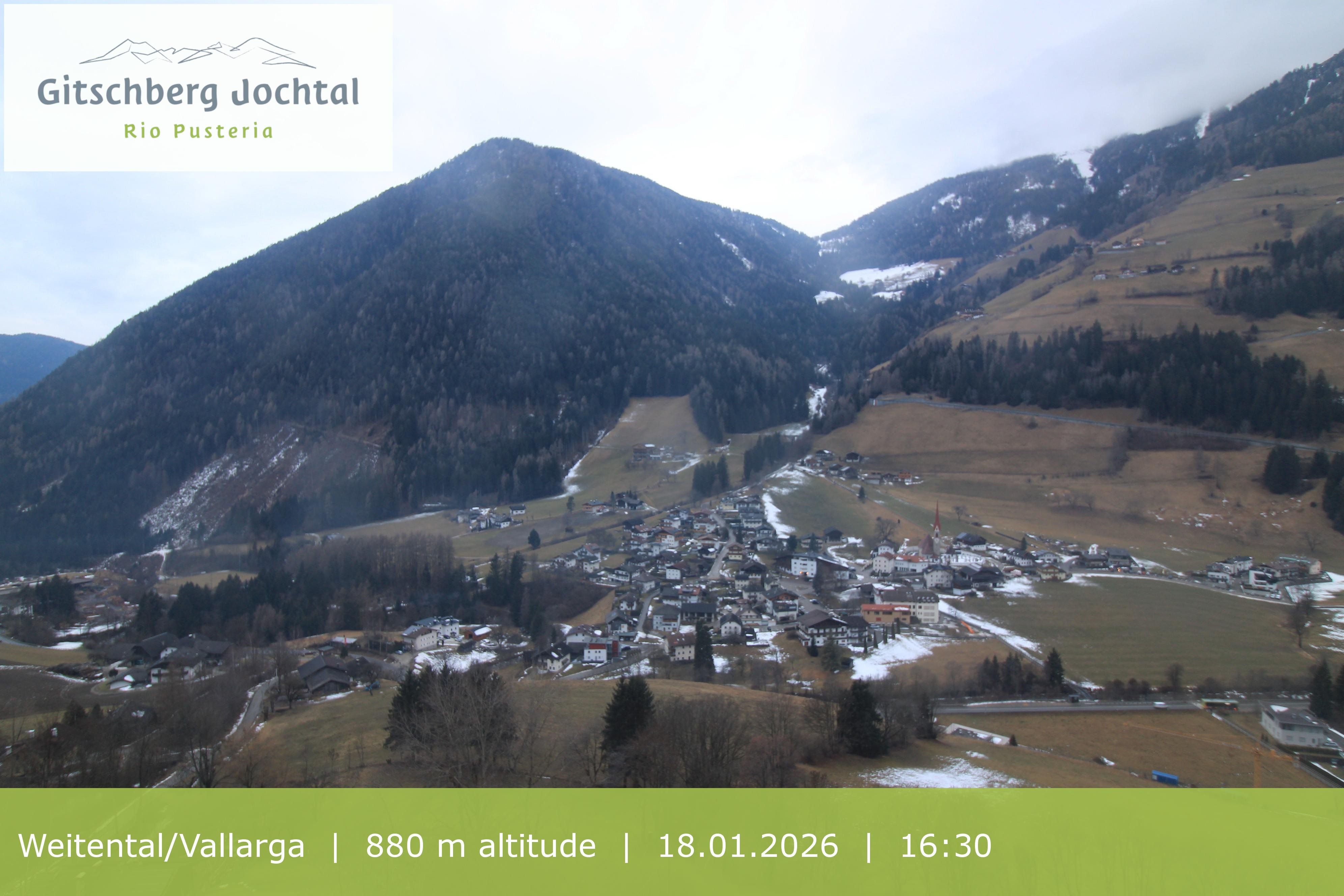 Archiv Foto Webcam Blick auf Weitental vom Gitschberg