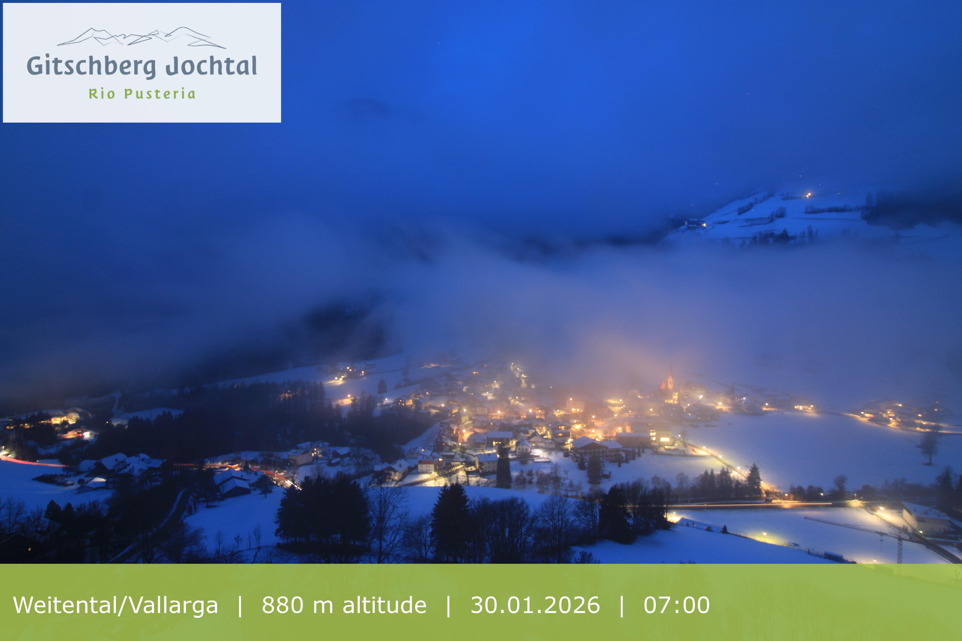 Archiv Foto Webcam Blick auf Weitental vom Gitschberg