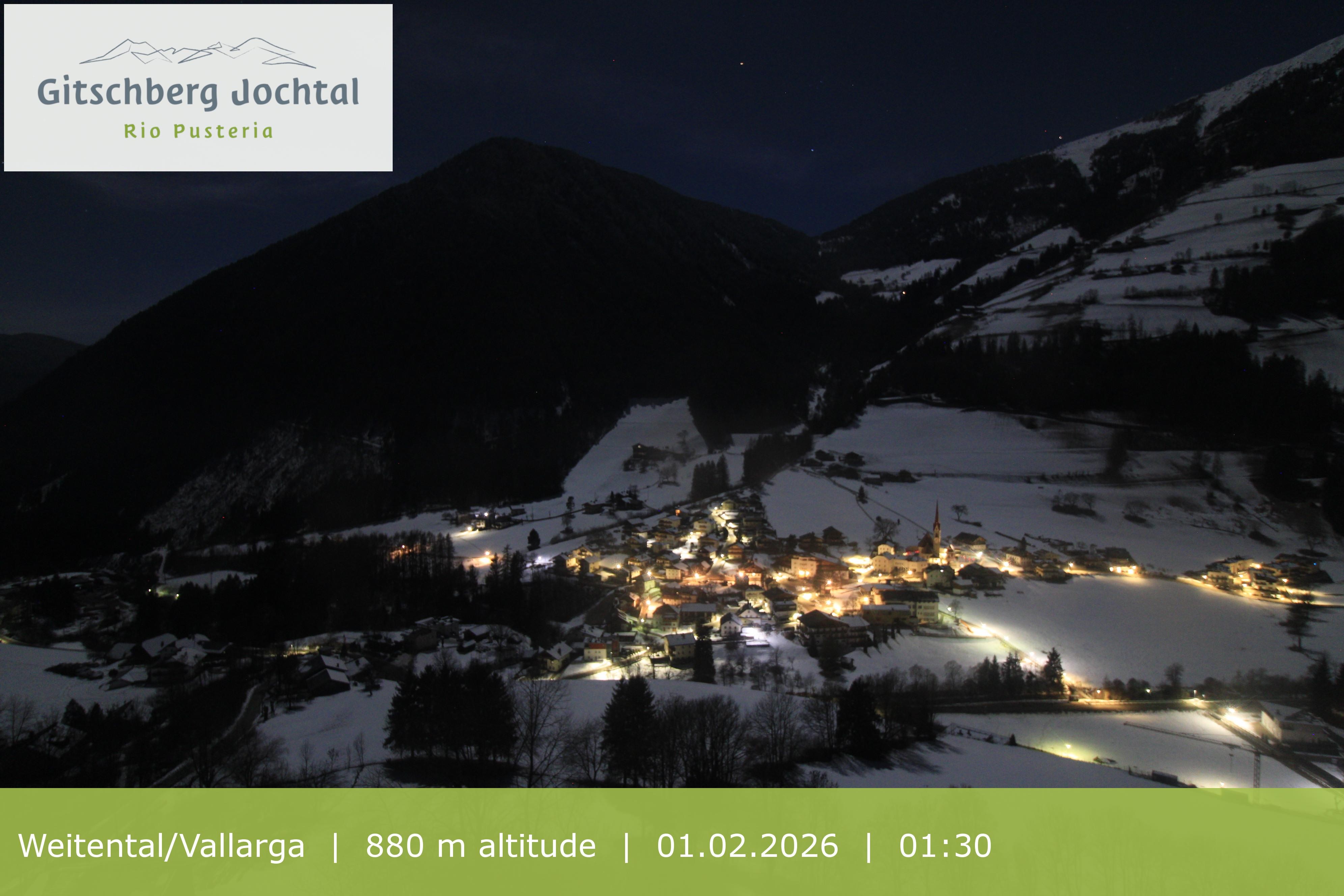 Archiv Foto Webcam Blick auf Weitental vom Gitschberg