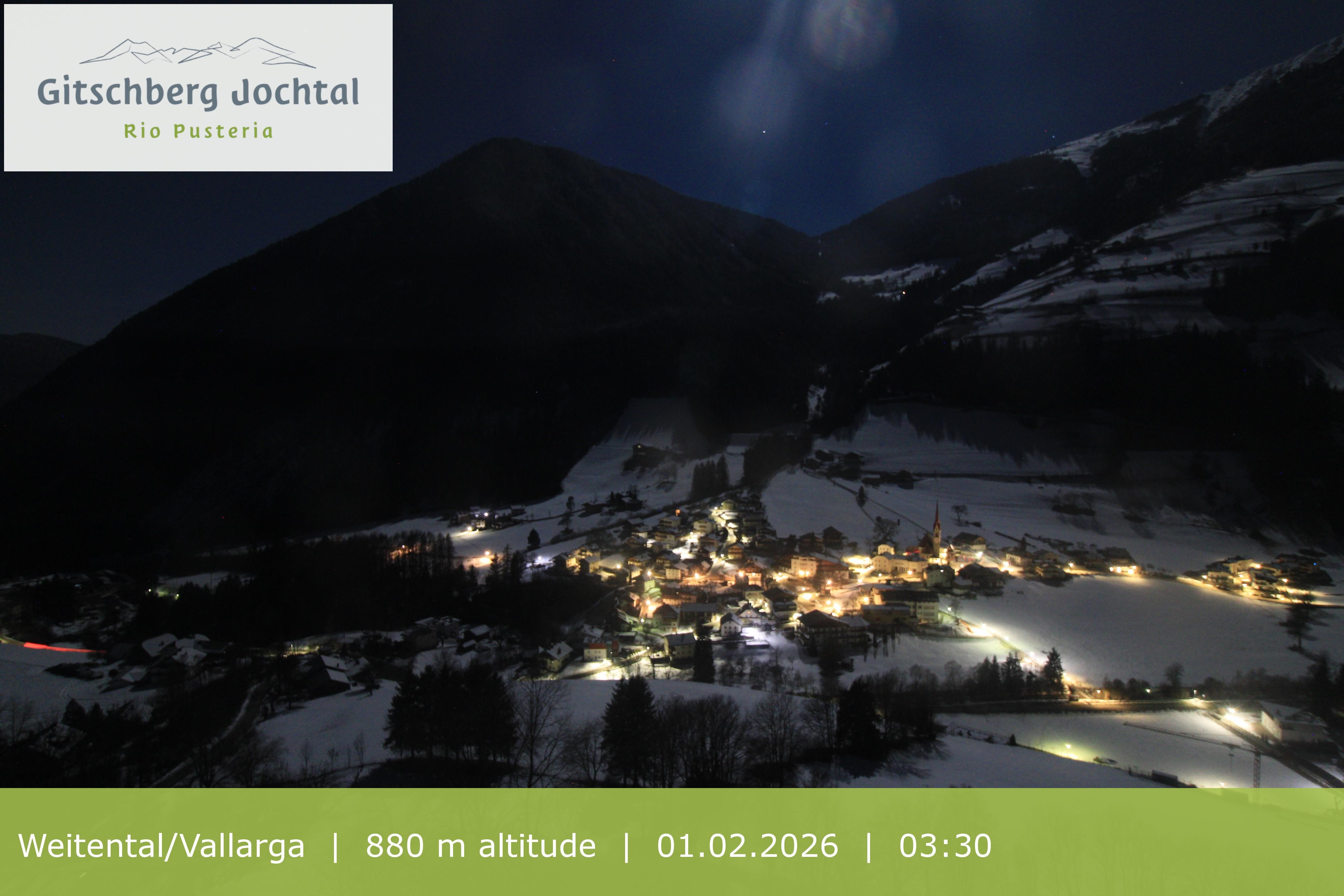 Archiv Foto Webcam Blick auf Weitental vom Gitschberg