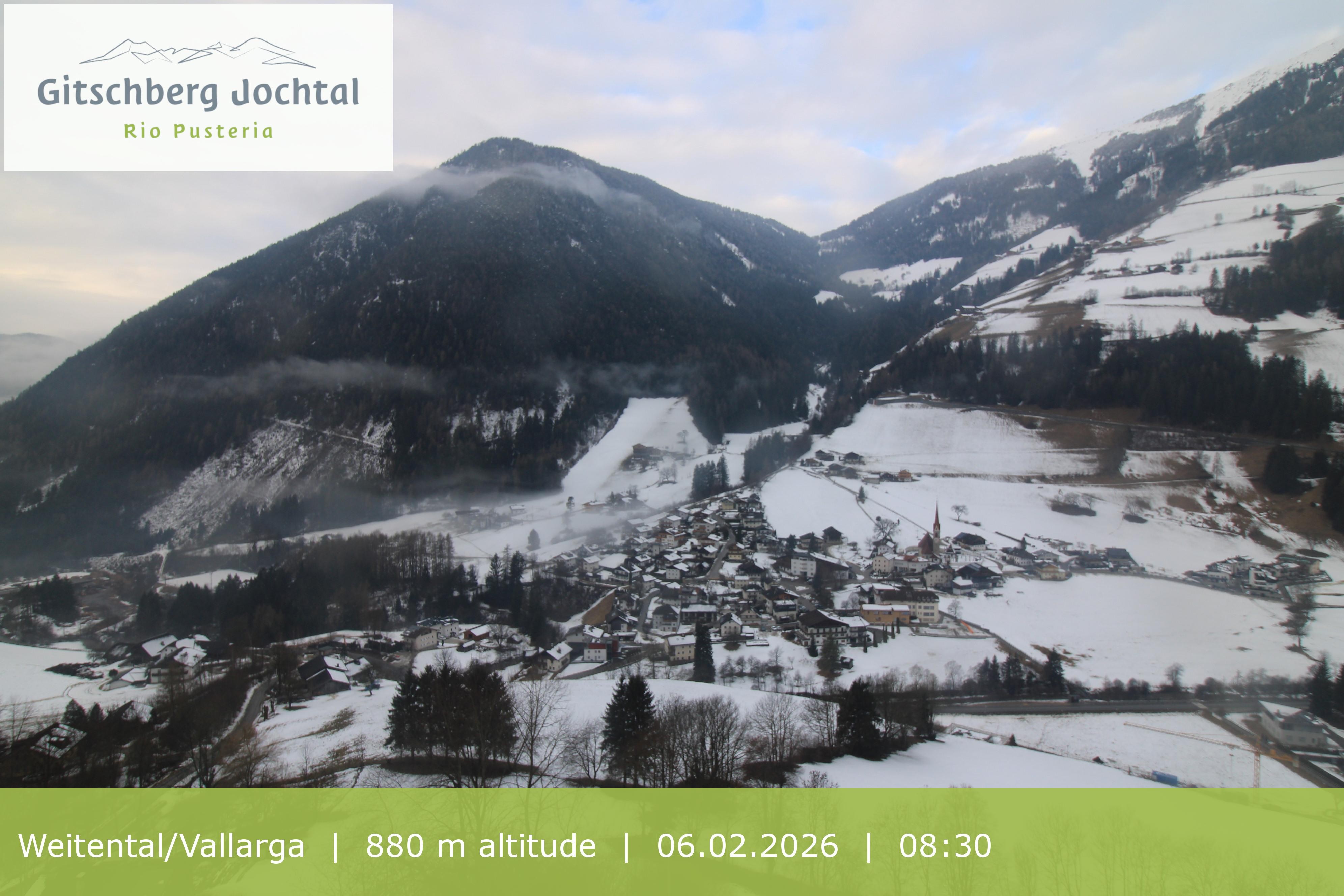 Archiv Foto Webcam Blick auf Weitental vom Gitschberg